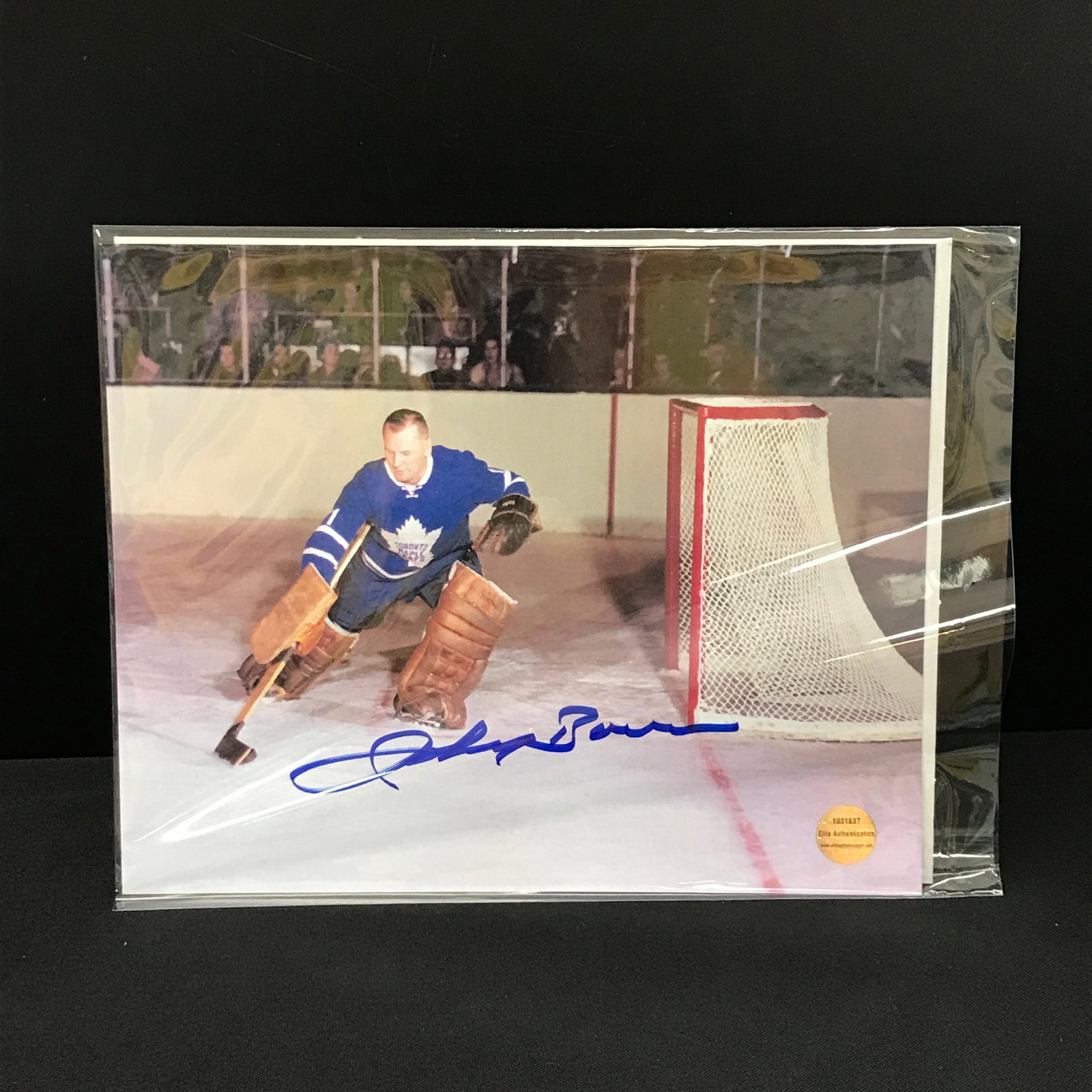 JOHNNY BOWER SIGNED TORONTO MAPLE LEAFS SIGNED 8X10 - ELITE AUTHENTICATION COA (1 of 2)
