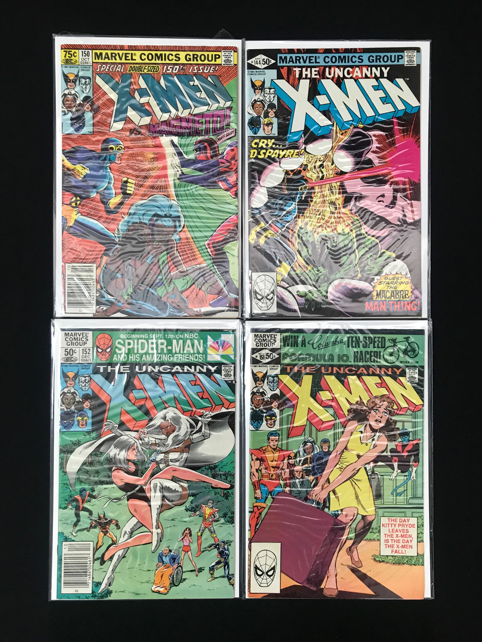LOT OF 4 X-MEN COMICS (MARVEL COMICS) (1 of 1)