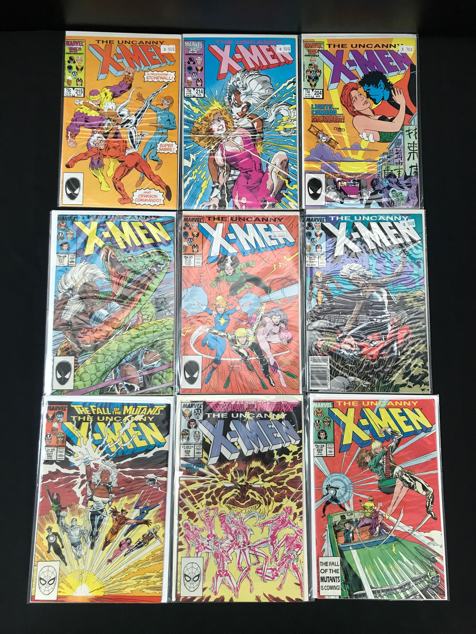 LOT OF 9 X-MEN COMICS (MARVEL COMICS) (1 of 1)