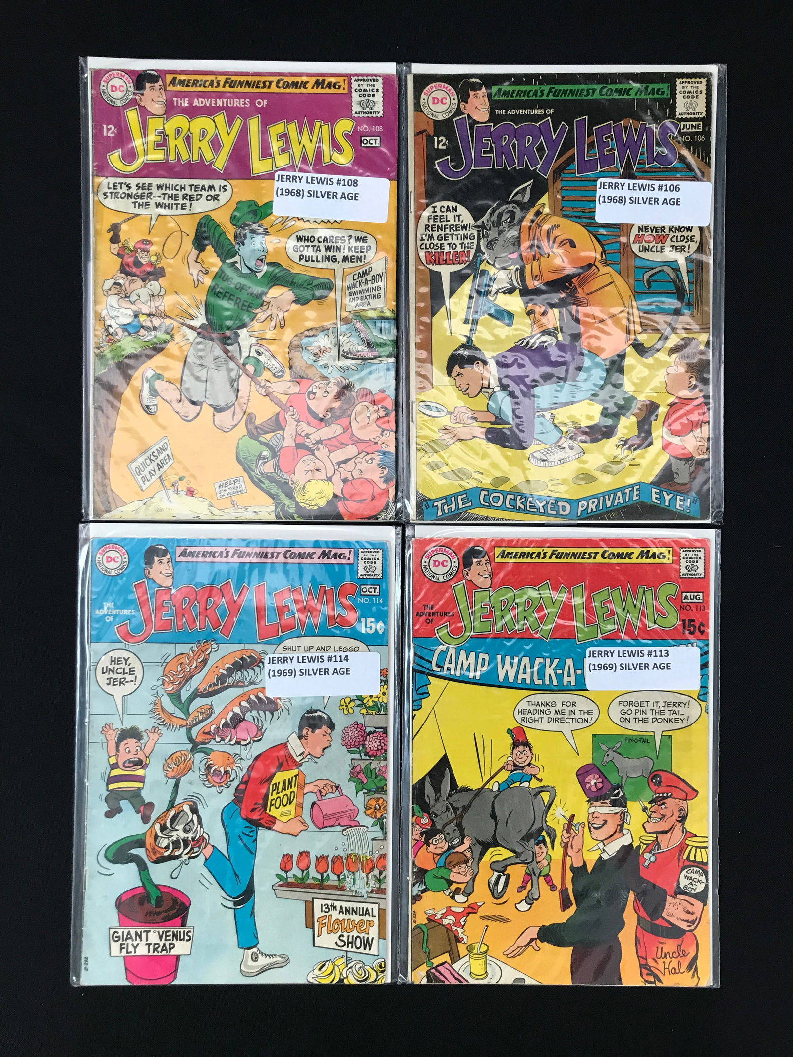 LOT OF 4 JERRY LEWIS COMICS (DC COMICS) (1 of 1)