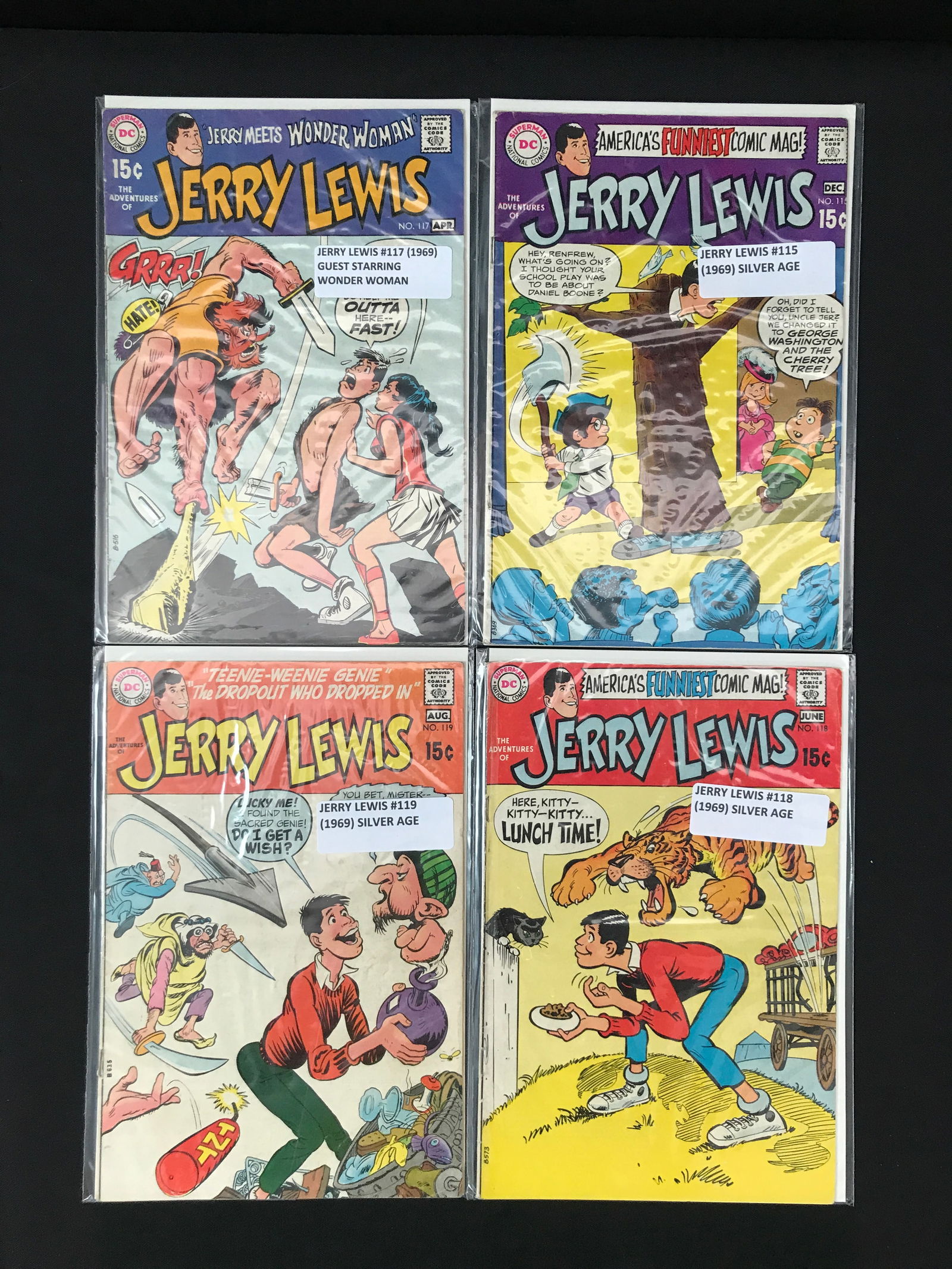 LOT OF 4 JERRY LEWIS COMICS (DC COMICS) (1 of 1)