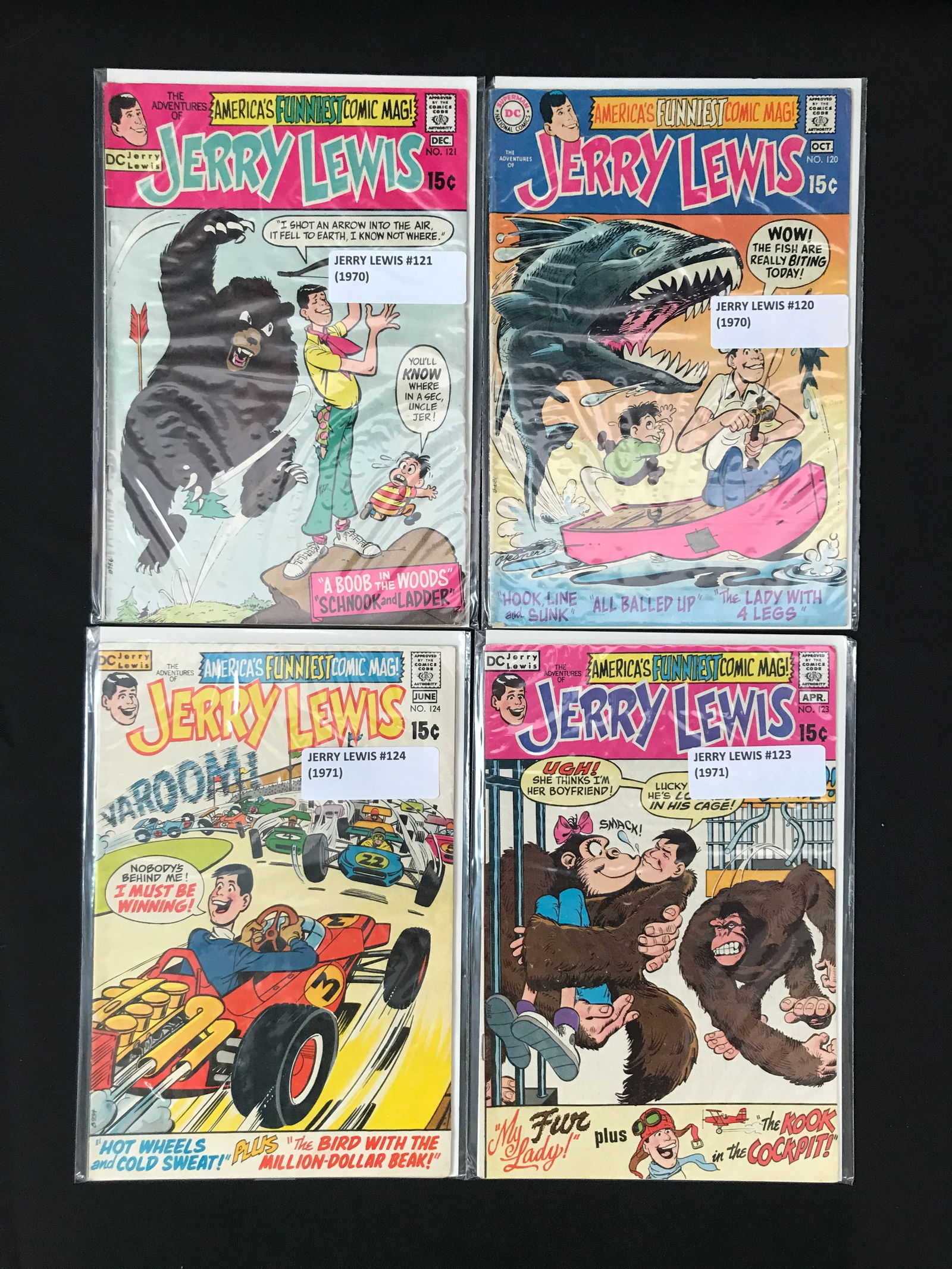 LOT OF 4 JERRY LEWIS COMICS (DC COMICS) (1 of 1)
