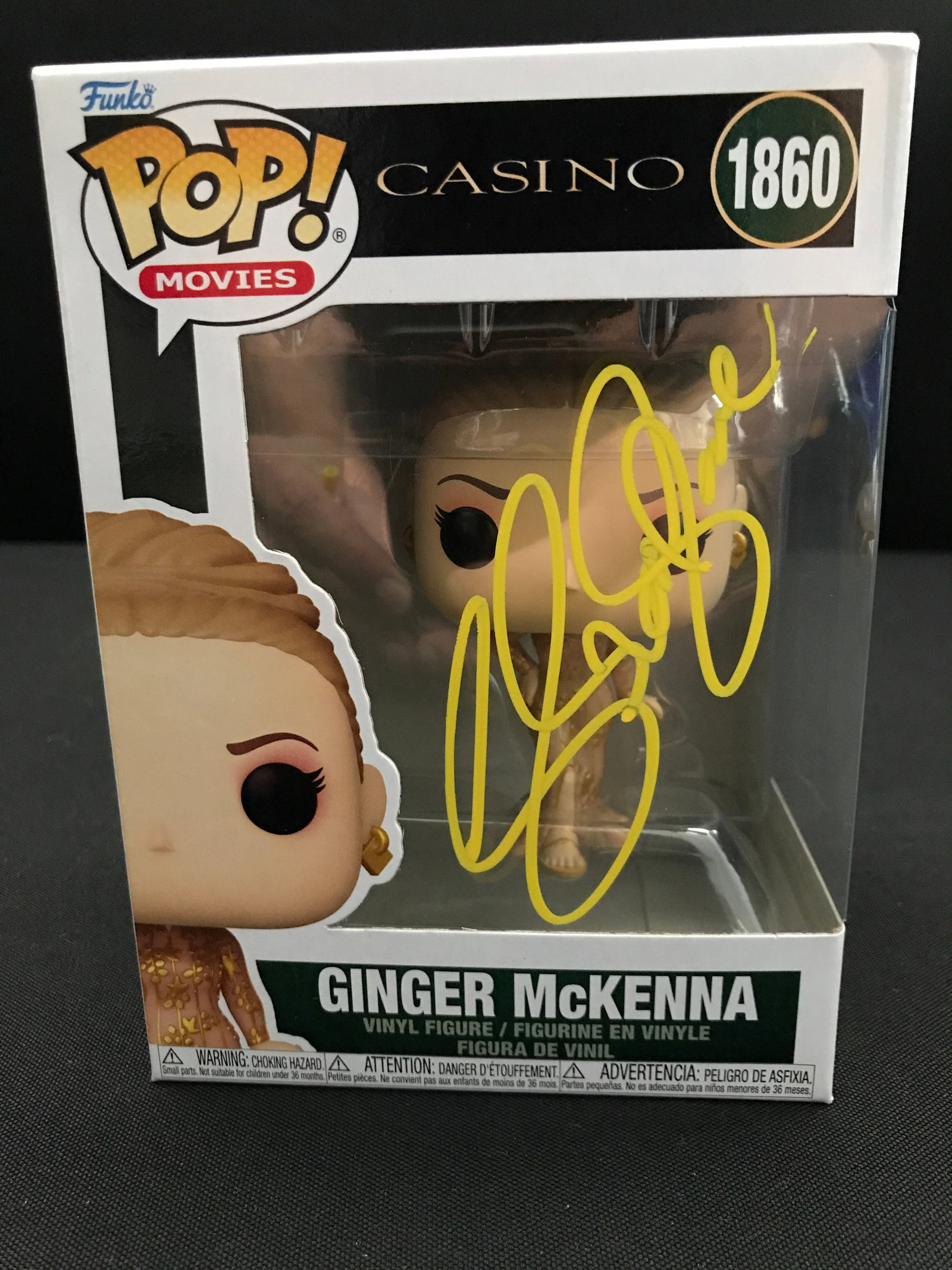 SHARON STONE SIGNED CASINO GINGER MCKENNA FUNKO POP! (KB COA): Prices are in Canadian dollars