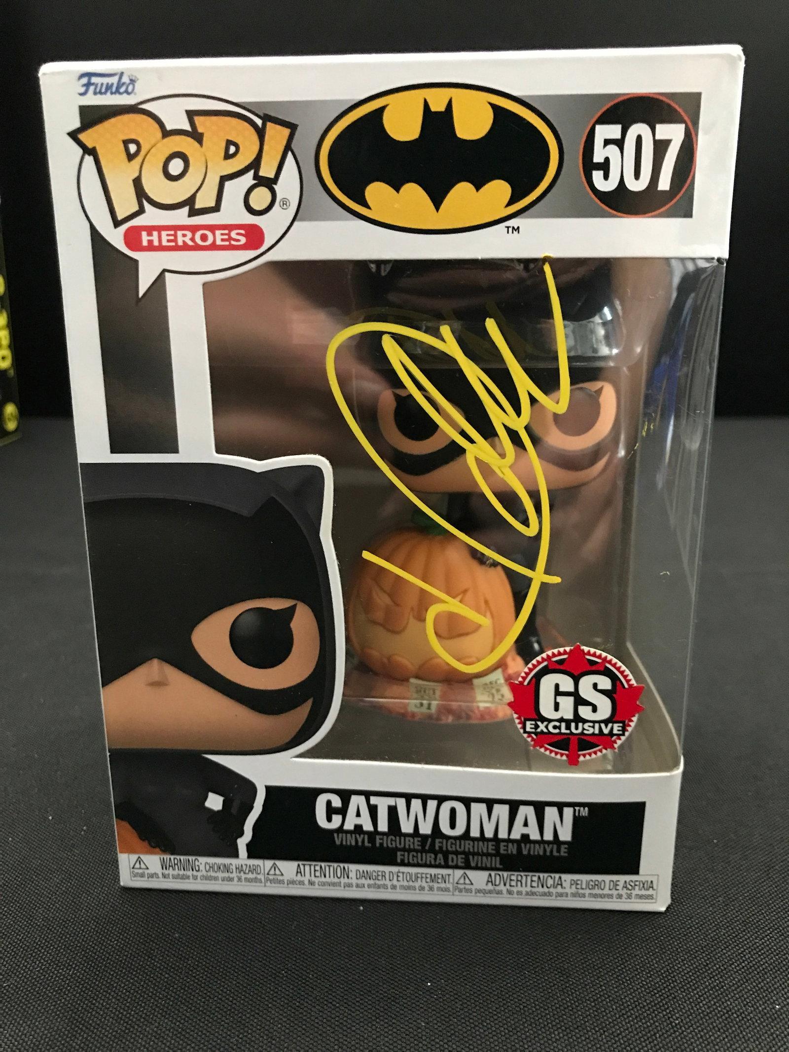 HALLE BERRY SIGNED CATWOMAN FUNKO POP (KB COA): Prices are in Canadian dollars