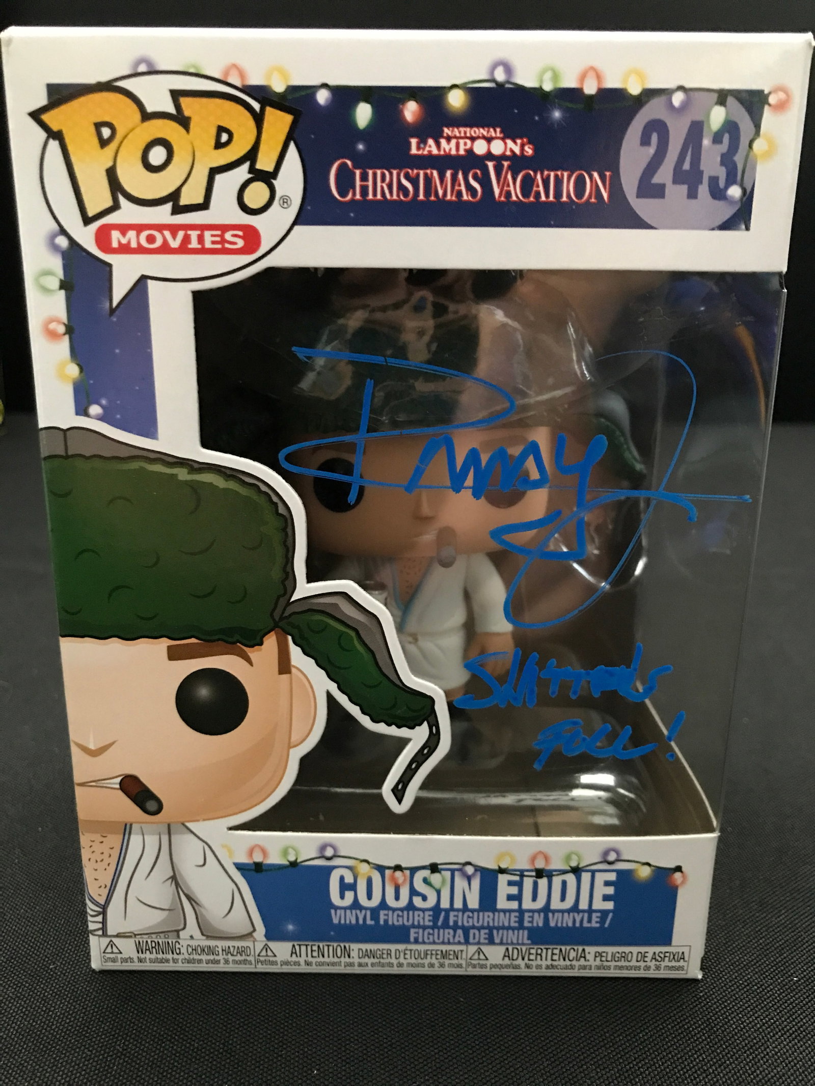 RANDY QUAD SIGNED COUSIN EDDIE FUNKO POP - KB COA: Prices are in Canadian dollars