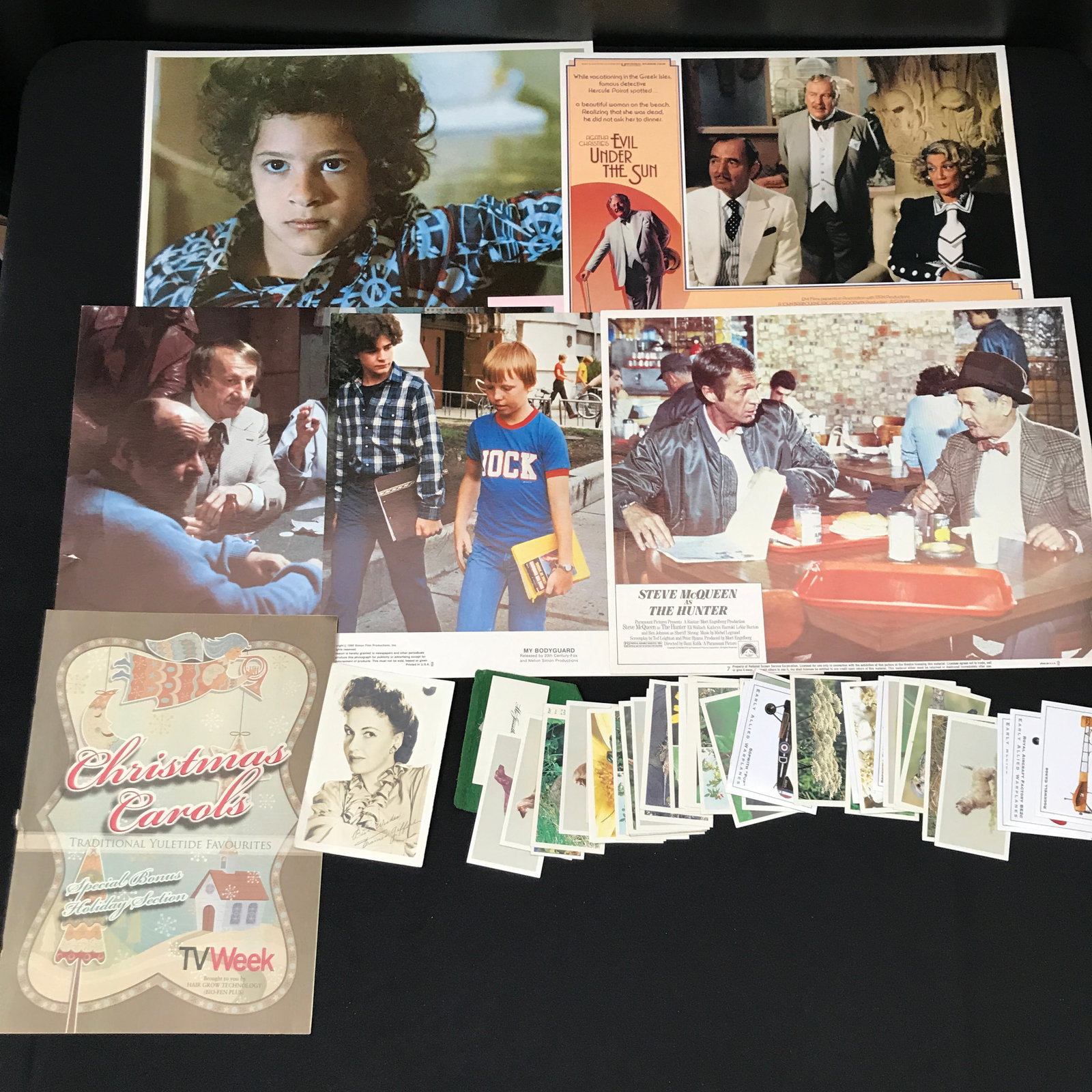 VINTAGE MOVIE LOBBY CARDS AND COLLECTIBLES LOT: Prices are in Canadian dollars