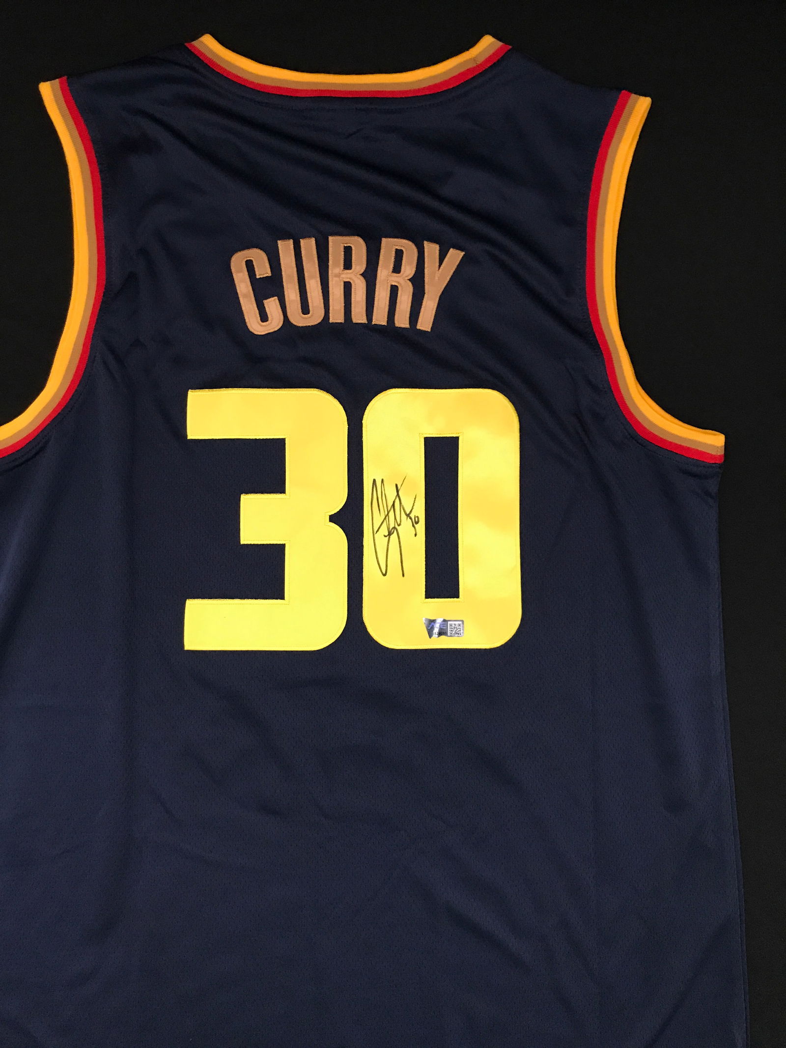 STEPHEN CURRY SIGNED GOLDEN STATE WARRIORS JERSEY - ACE COA (1 of 3)