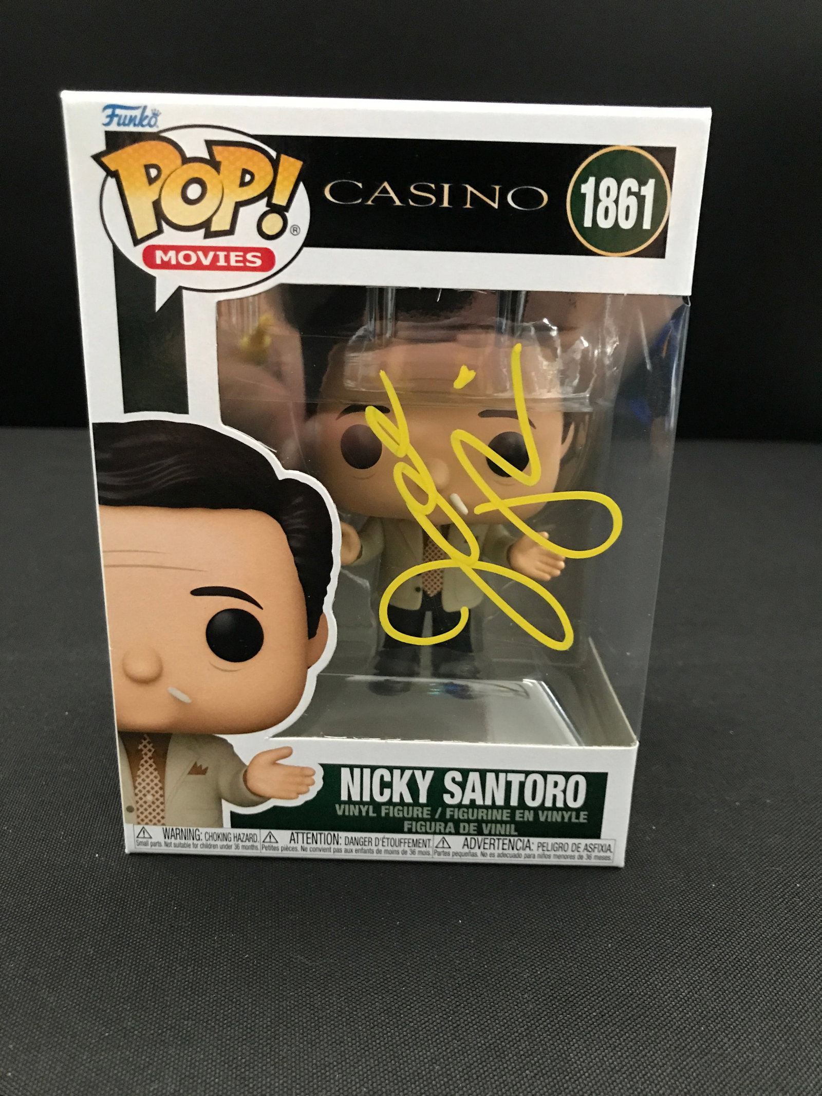 JOE PESCI SIGNED CASINO NICKY SANTORO FUNKO POP - KB COA: Prices are in Canadian dollars