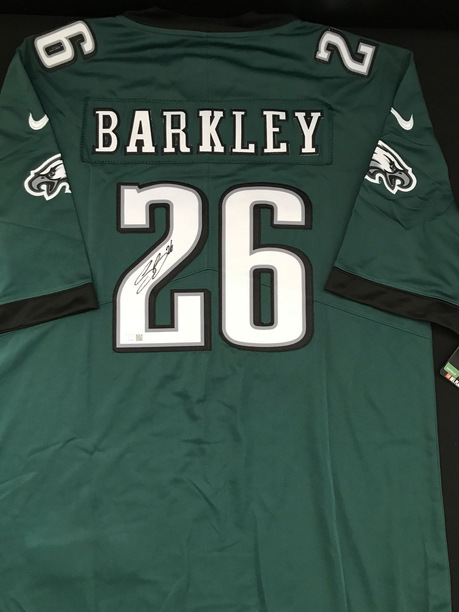 SAQUON BARKLEY SIGNED PHILADELPHIA EAGLES JERSEY - ACE COA (1 of 3)