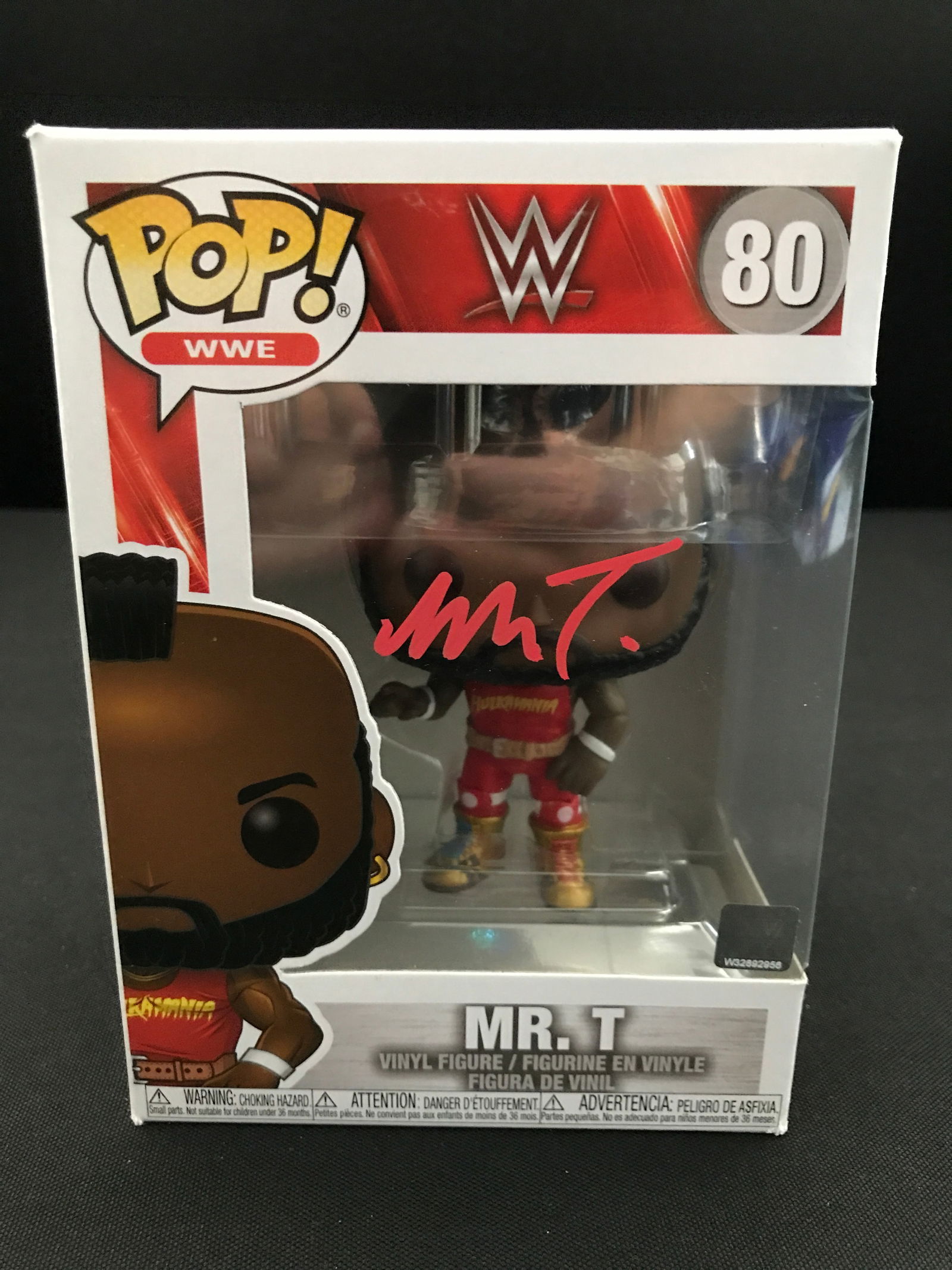 MR T SIGNED MR. T FUNKO POP - WWOC COA (1 of 2)