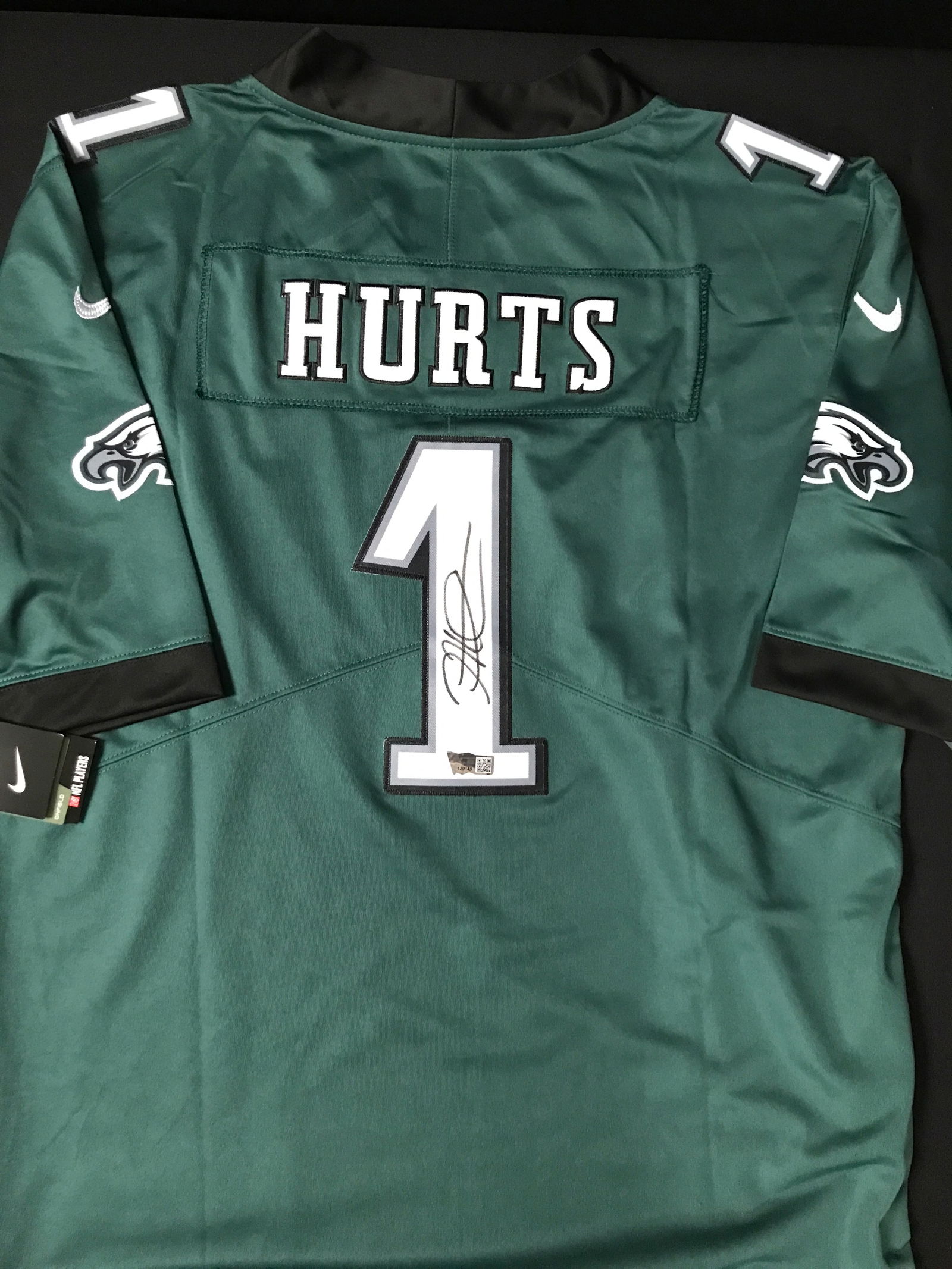JALEN HURTS SIGNED PHILADELPHIA EAGLES JERSEY - ACE COA (1 of 3)