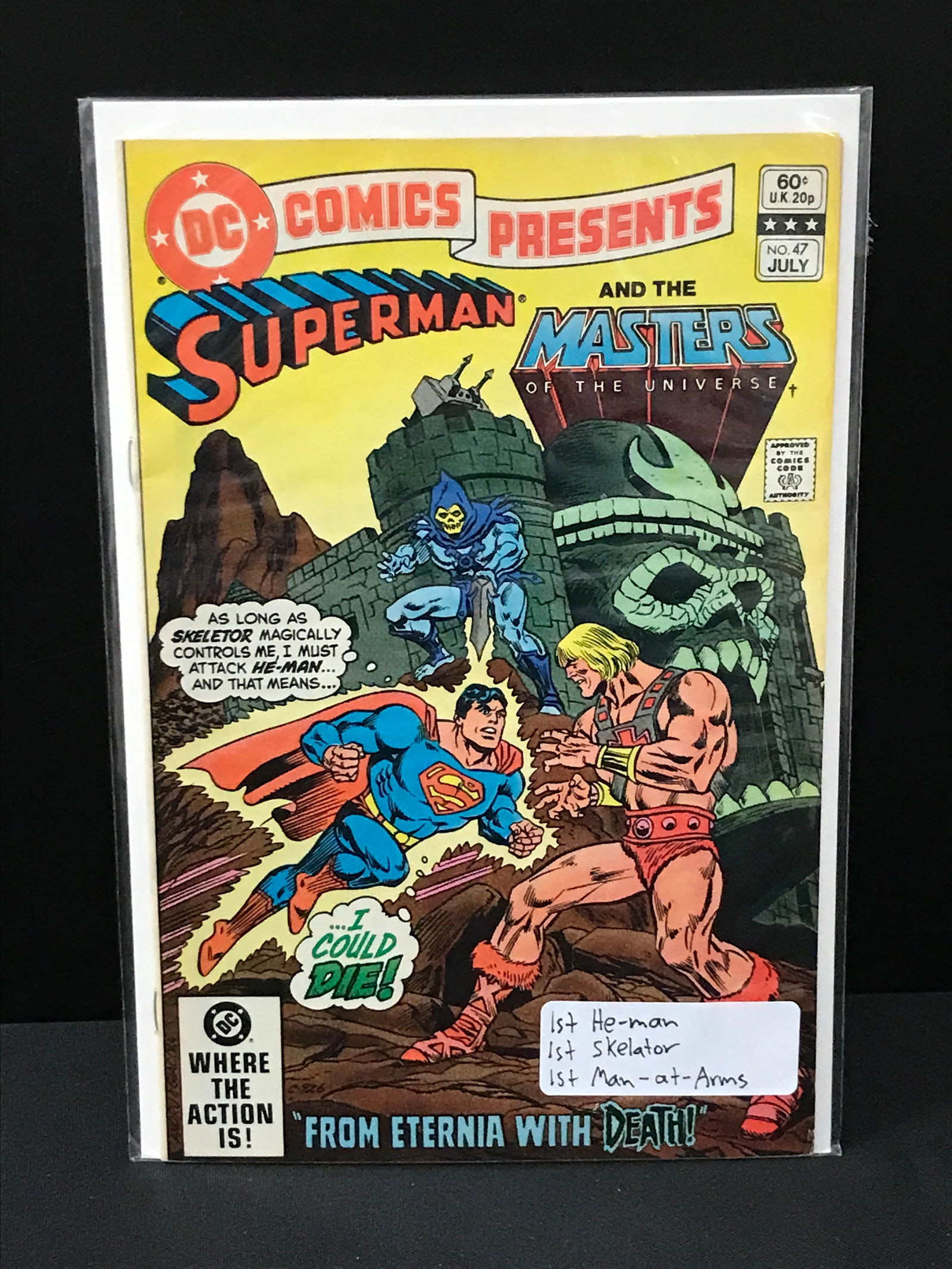 BIG KEY DC COMICS NO.47 SUPERMAN AND THE MASTERS OF THE UNIVERSE (1ST APP HE-MAN AND SKELATOR) (1 of 1)