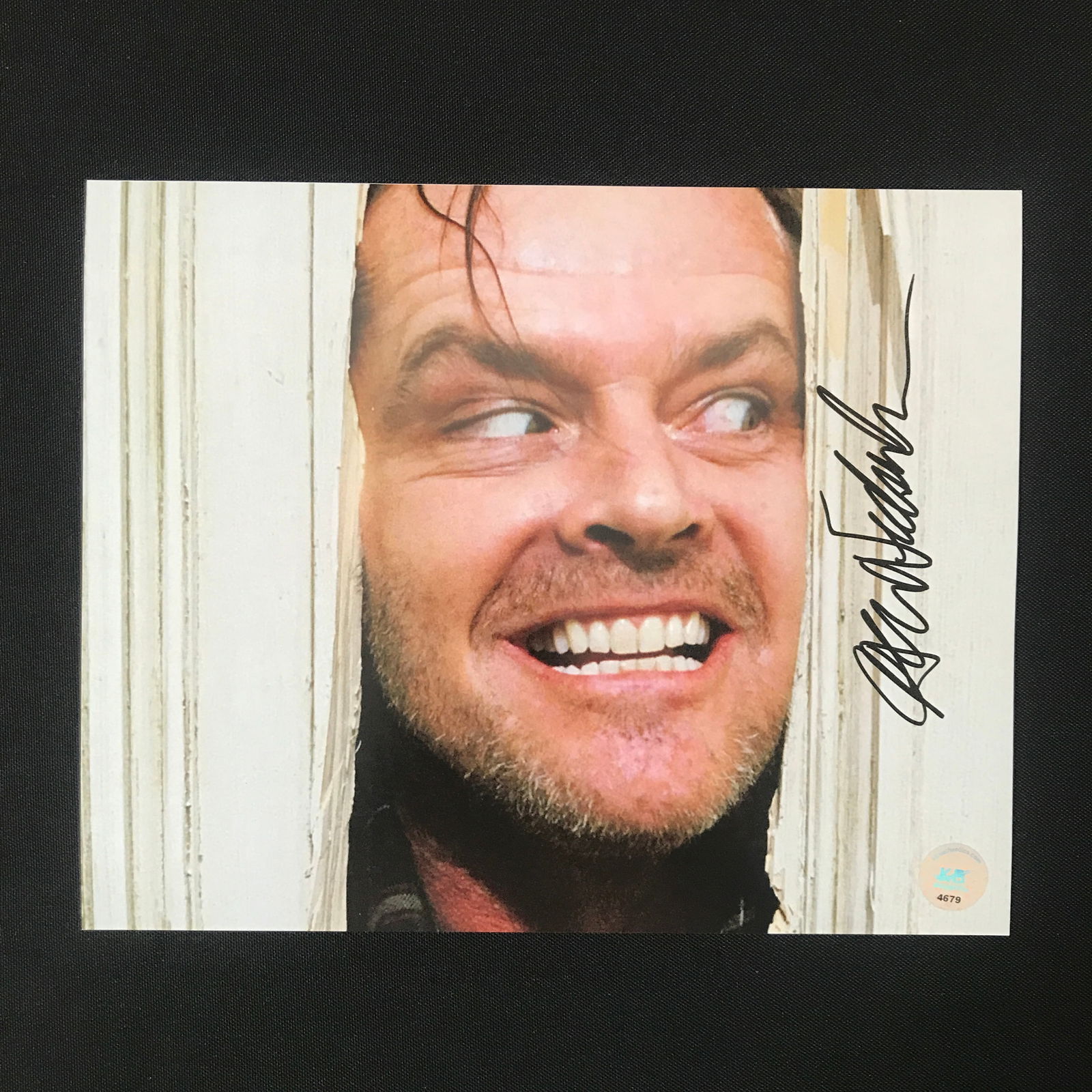 JACK NICHOLSON SIGNED SHINING 8X10 - KB COA (1 of 1)