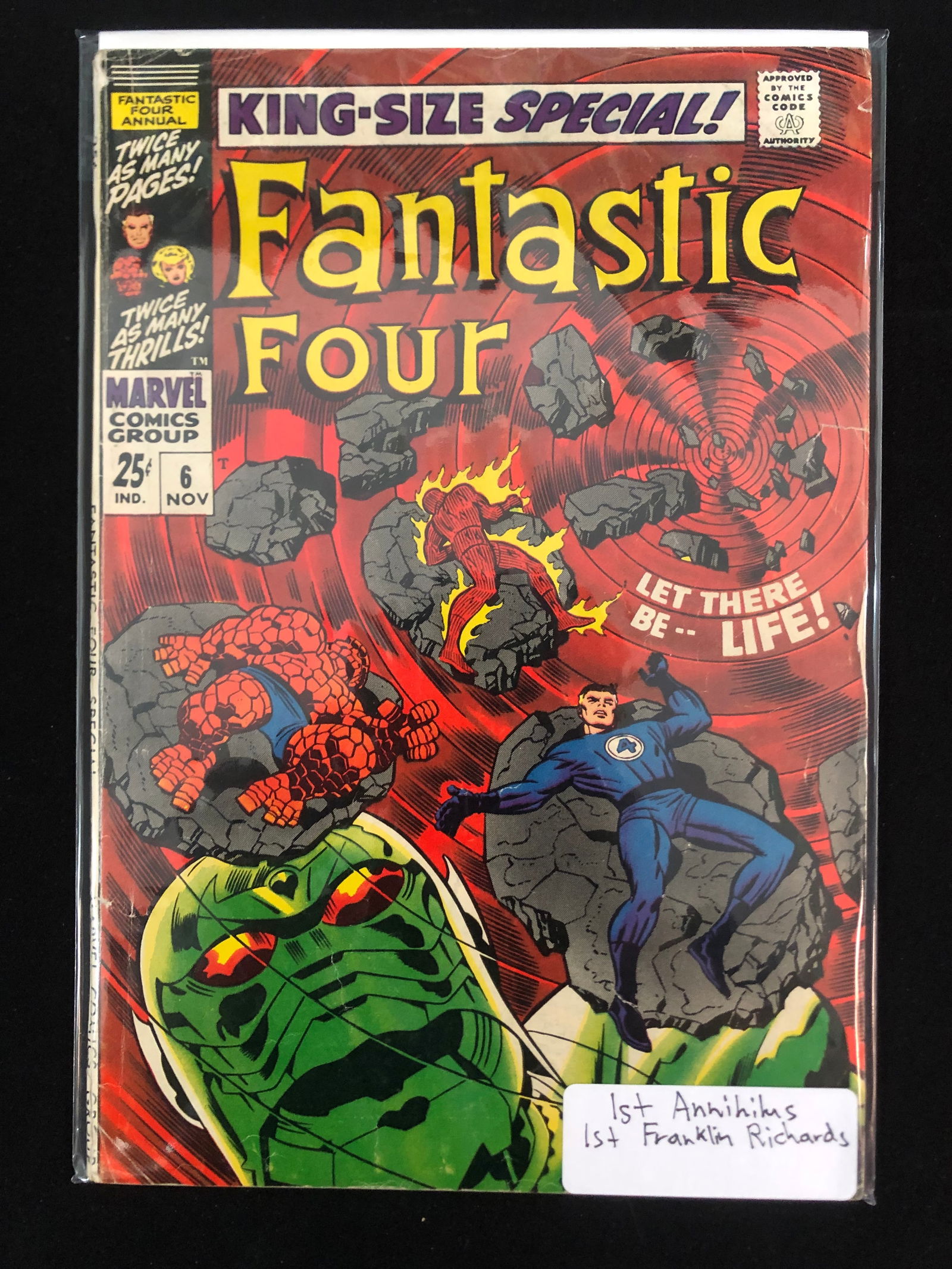 MARVEL COMICS NO.6 FANTASTIC FOUR (1 of 1)