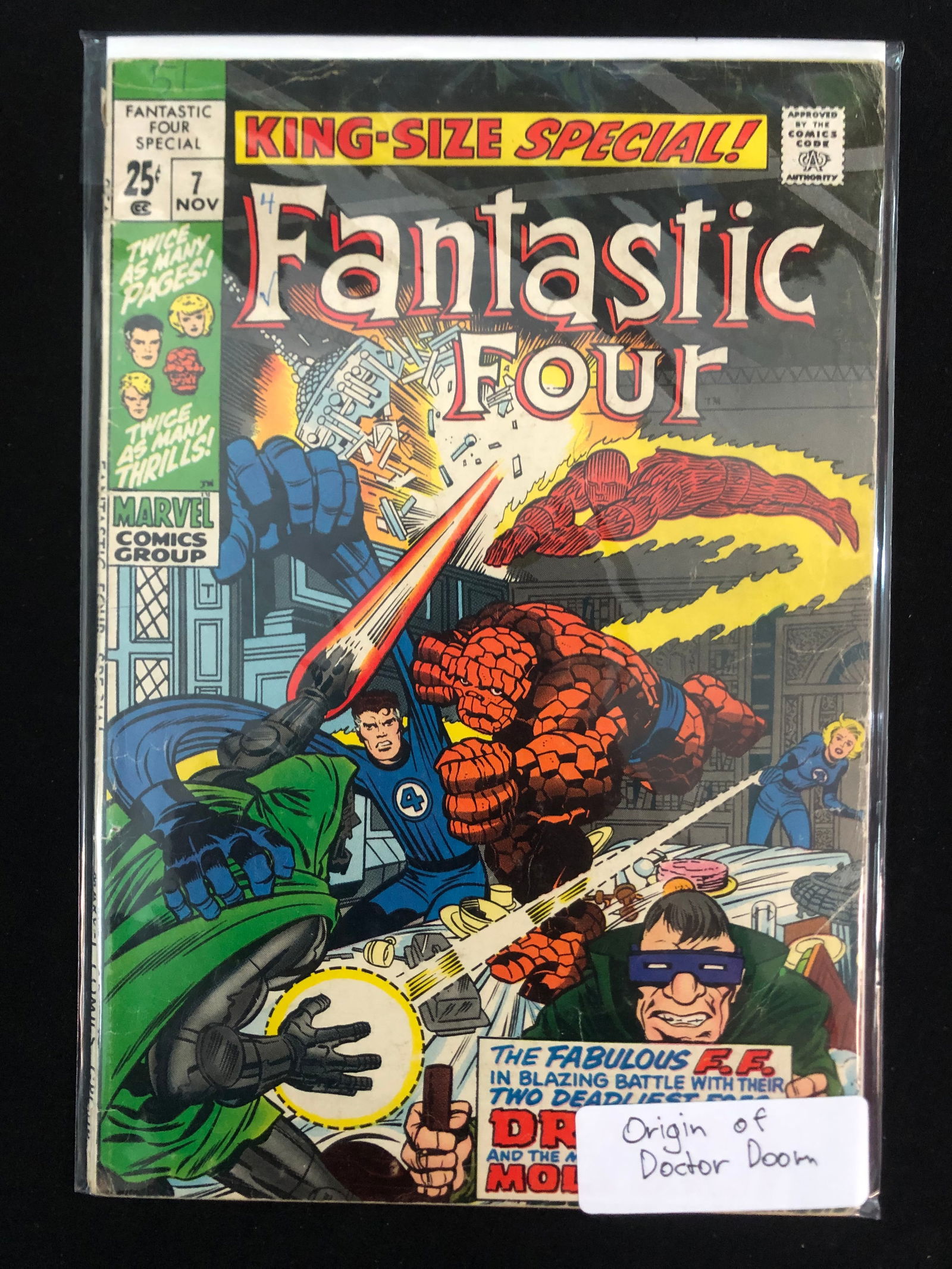 MARVEL COMICS NO.7 FANTASTIC FOUR ORIGIN OF DR. DOOM (1 of 1)