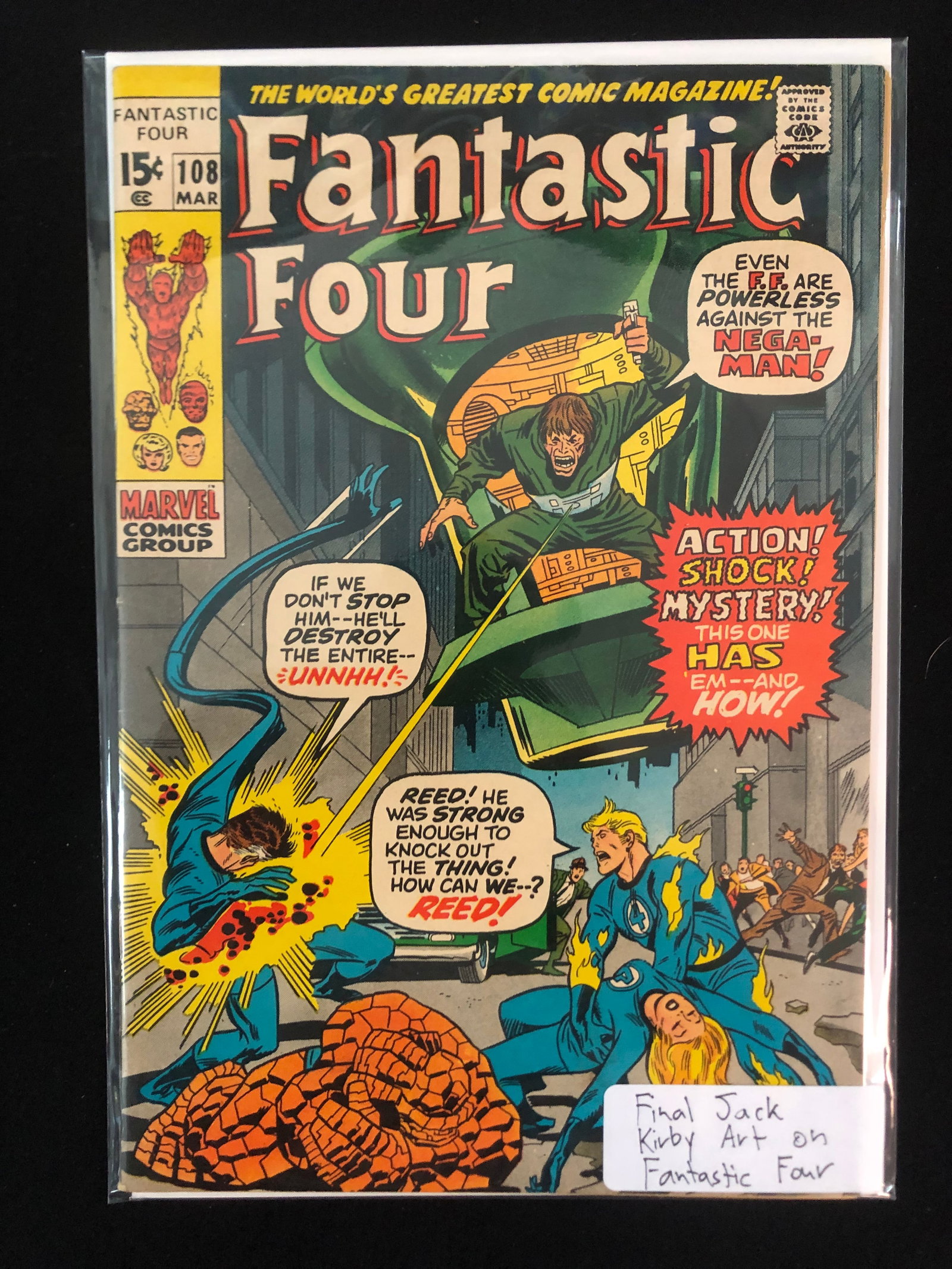 MARVEL COMICS NO.108 FANTASTIC FOUR: Prices are in Canadian Dollars