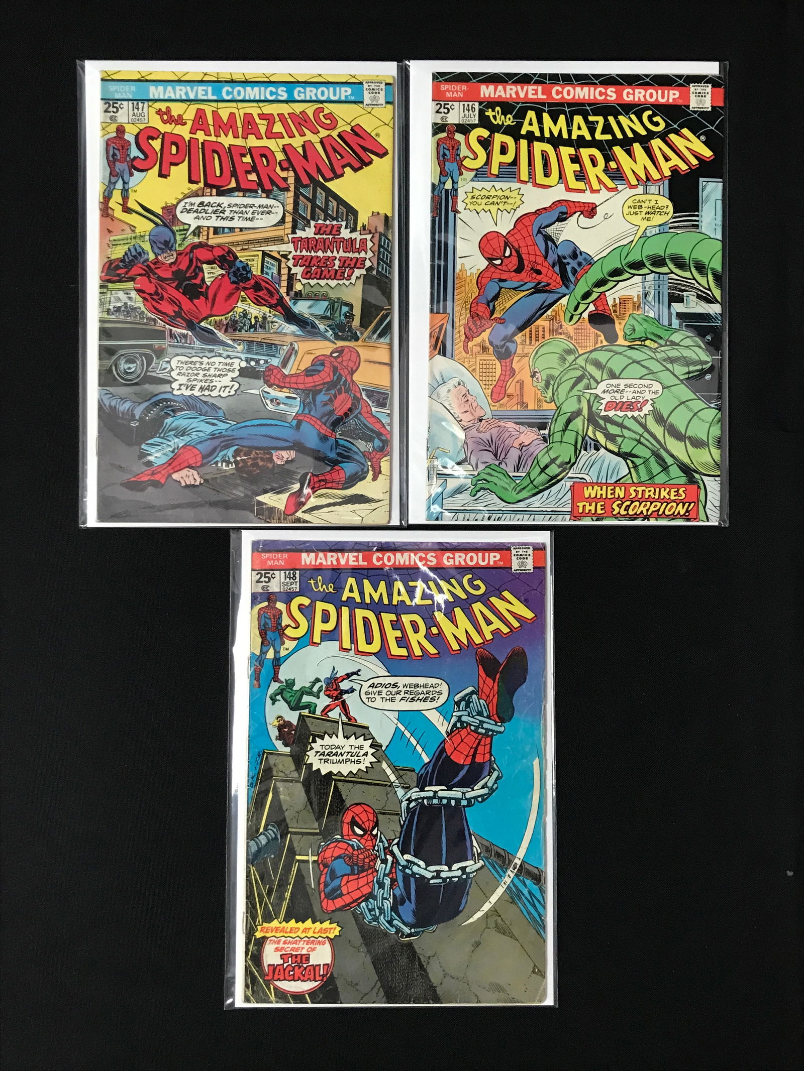 LOT OF 3 AMAZING SPIDERMAN COMICS - MARVEL (1 of 1)