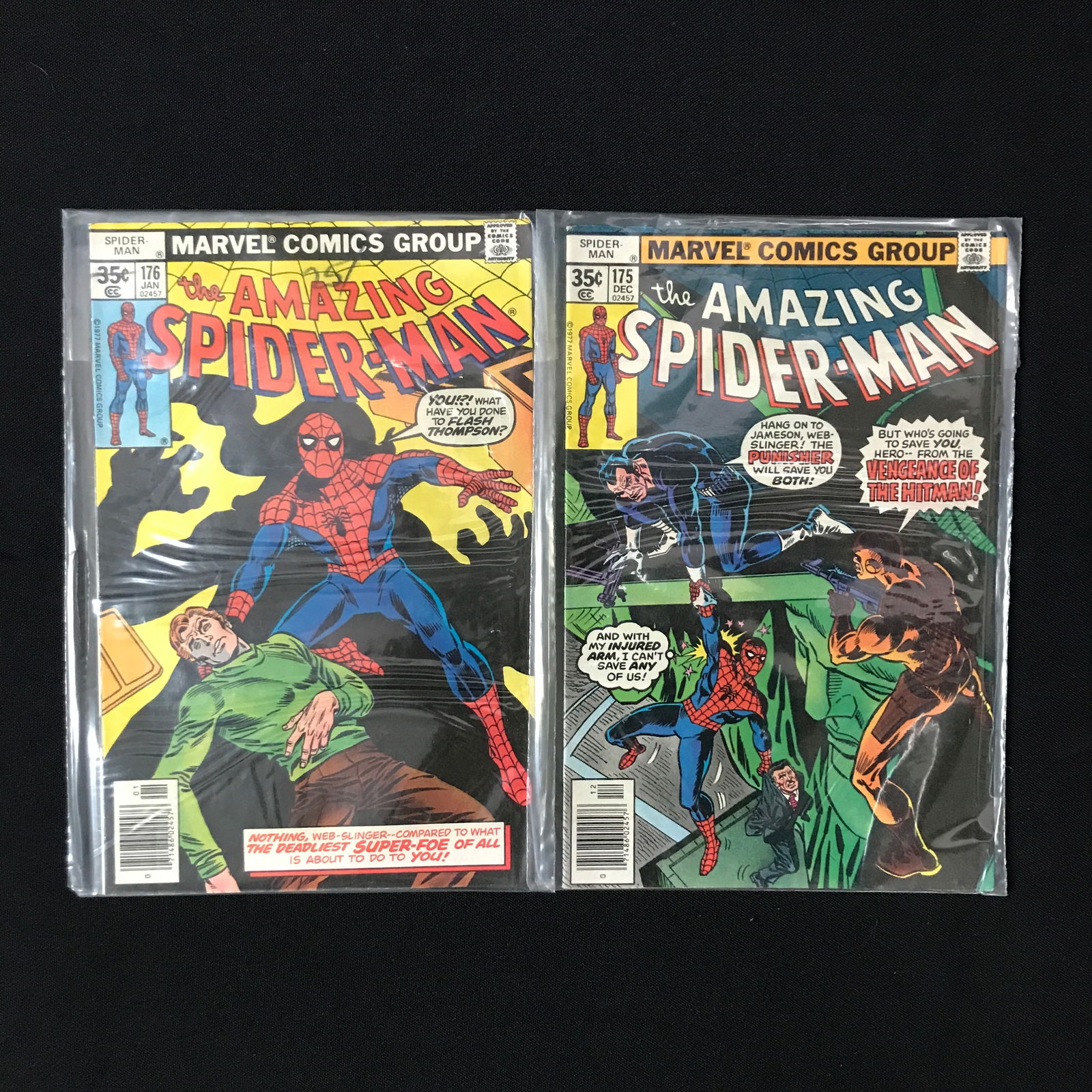LOT OF 2 AMAZING SPIDERMAN COMICS #175 AND #176 - MARVEL COMICS (1 of 1)
