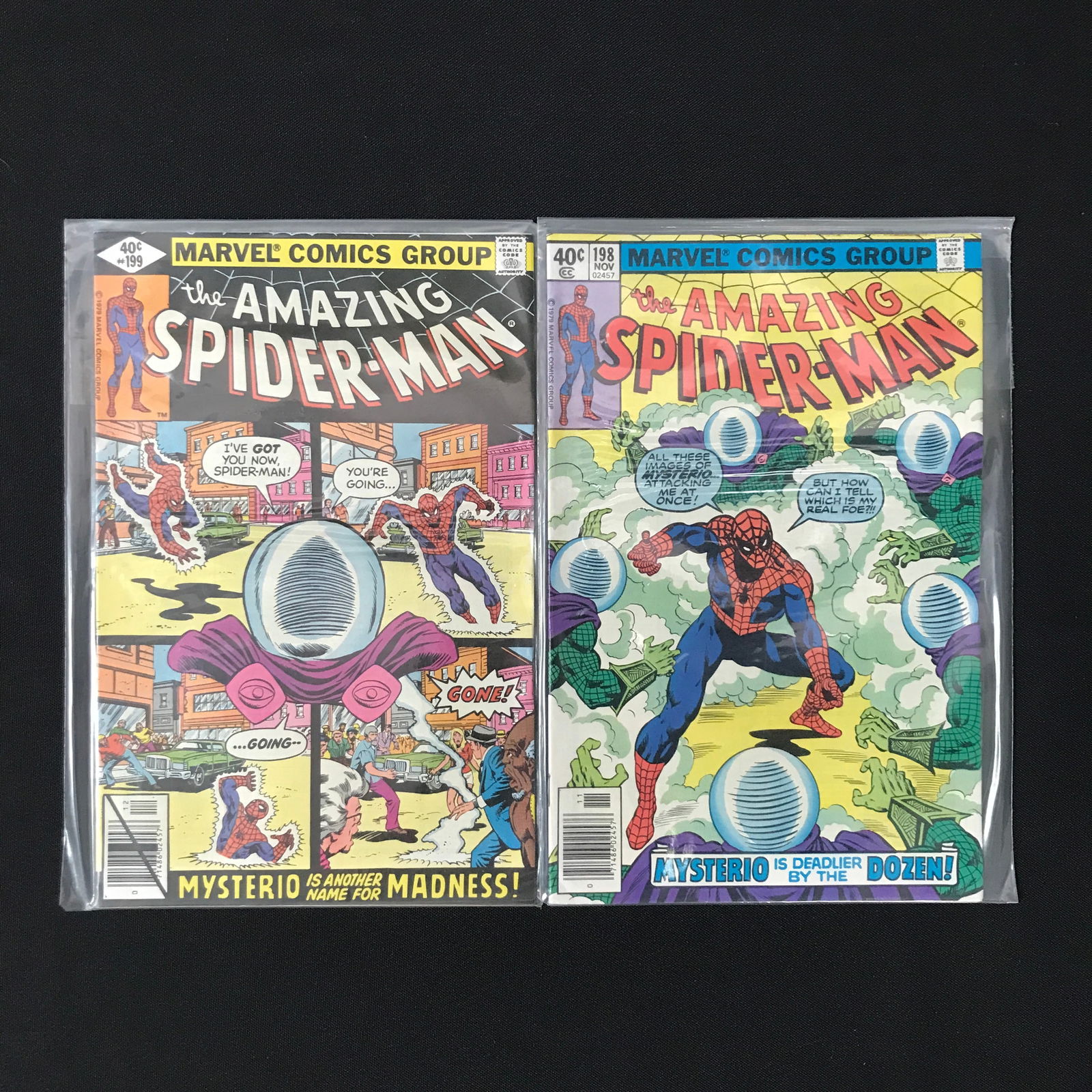 LOT OF 2 AMAZING SPIDERMAN COMICS #198 AND #199 - MARVEL COMICS (1 of 1)