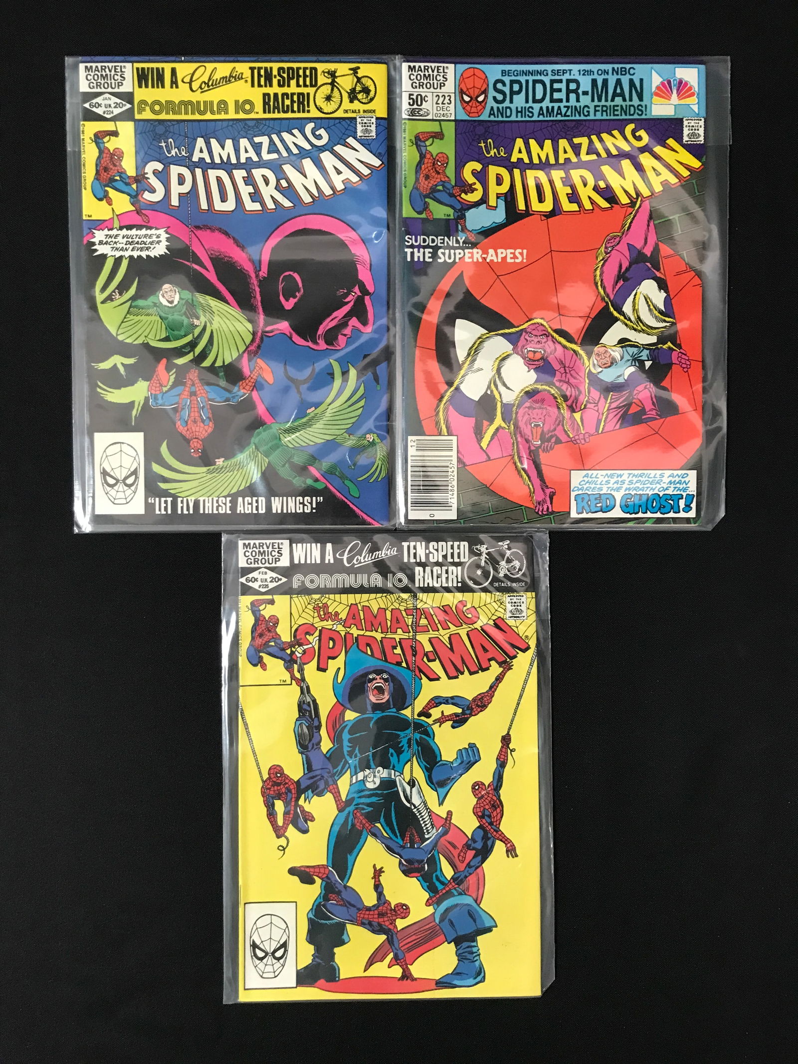 LOT OF 3 AMAZING SPIDERMAN COMICS - MARVEL (1 of 1)