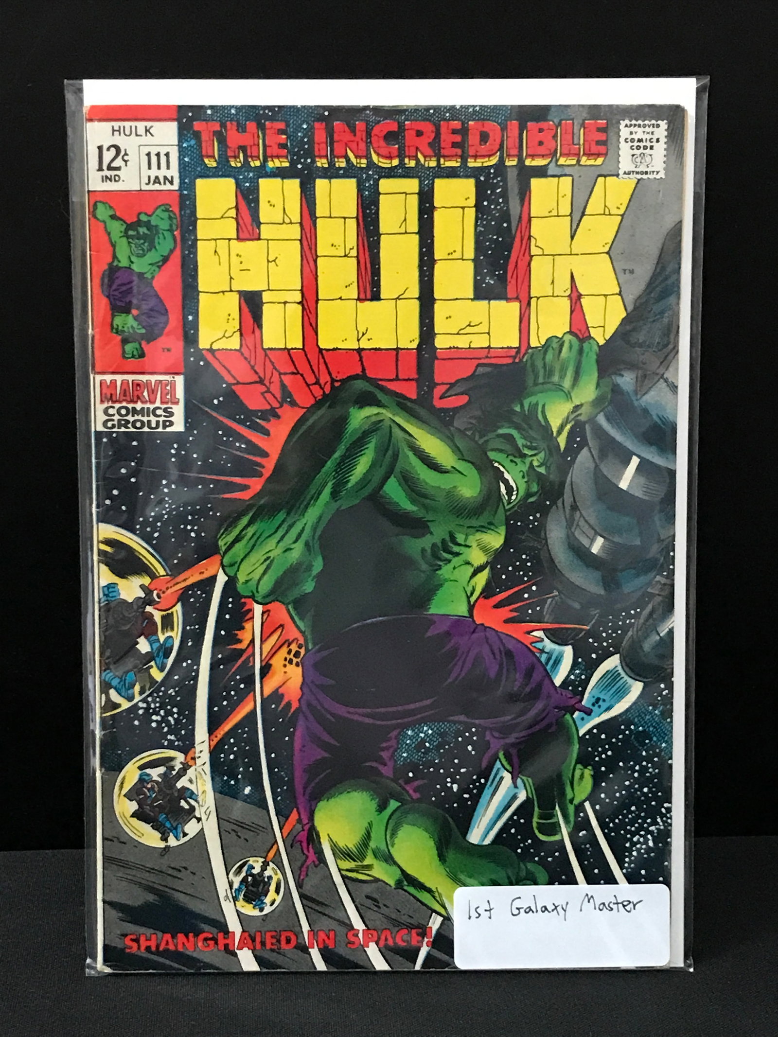 THE INCREDIBLE HULK #111 1ST GALAXY MASTER (MARVEL COMICS): Prices are in Canadian Dollars