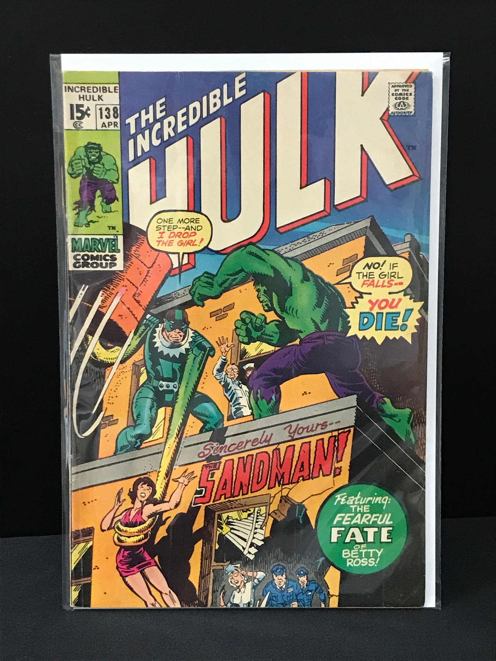 THE INCREDIBLE HULK #138 (MARVEL COMICS): Prices are in Canadian Dollars