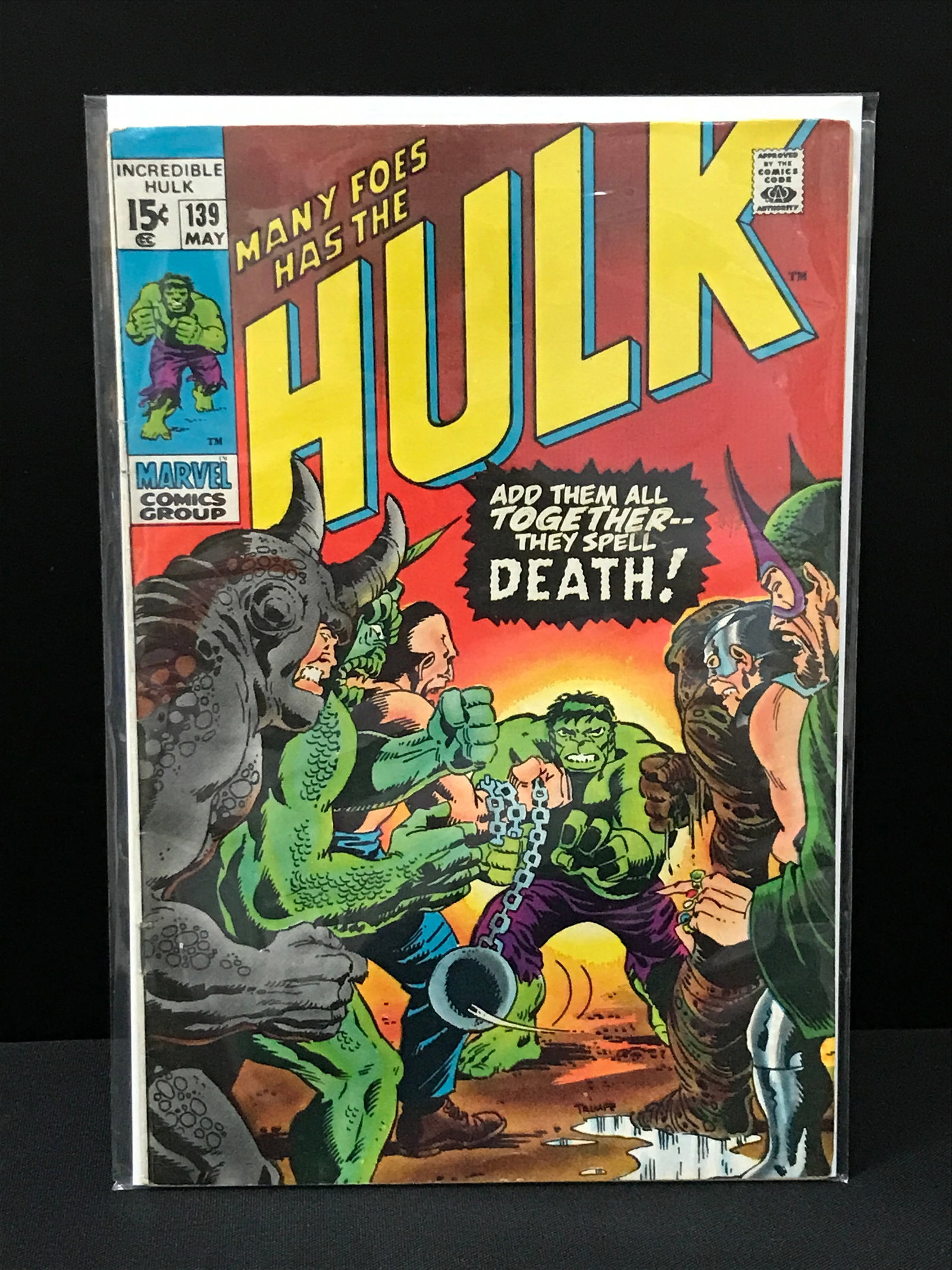 THE INCREDIBLE HULK #139 (MARVEL COMICS): Prices are in Canadian Dollars
