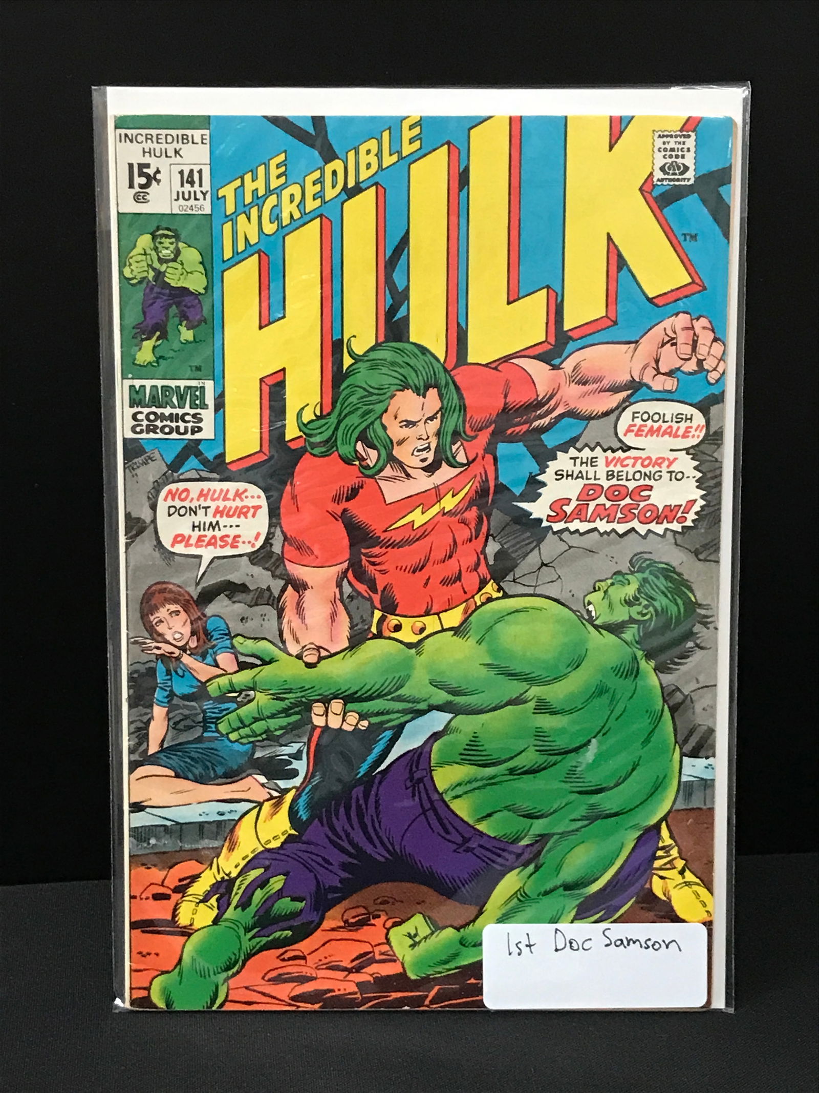 THE INCREDIBLE HULK #141 1ST DOC SAMSON (MARVEL COMICS) (1 of 1)