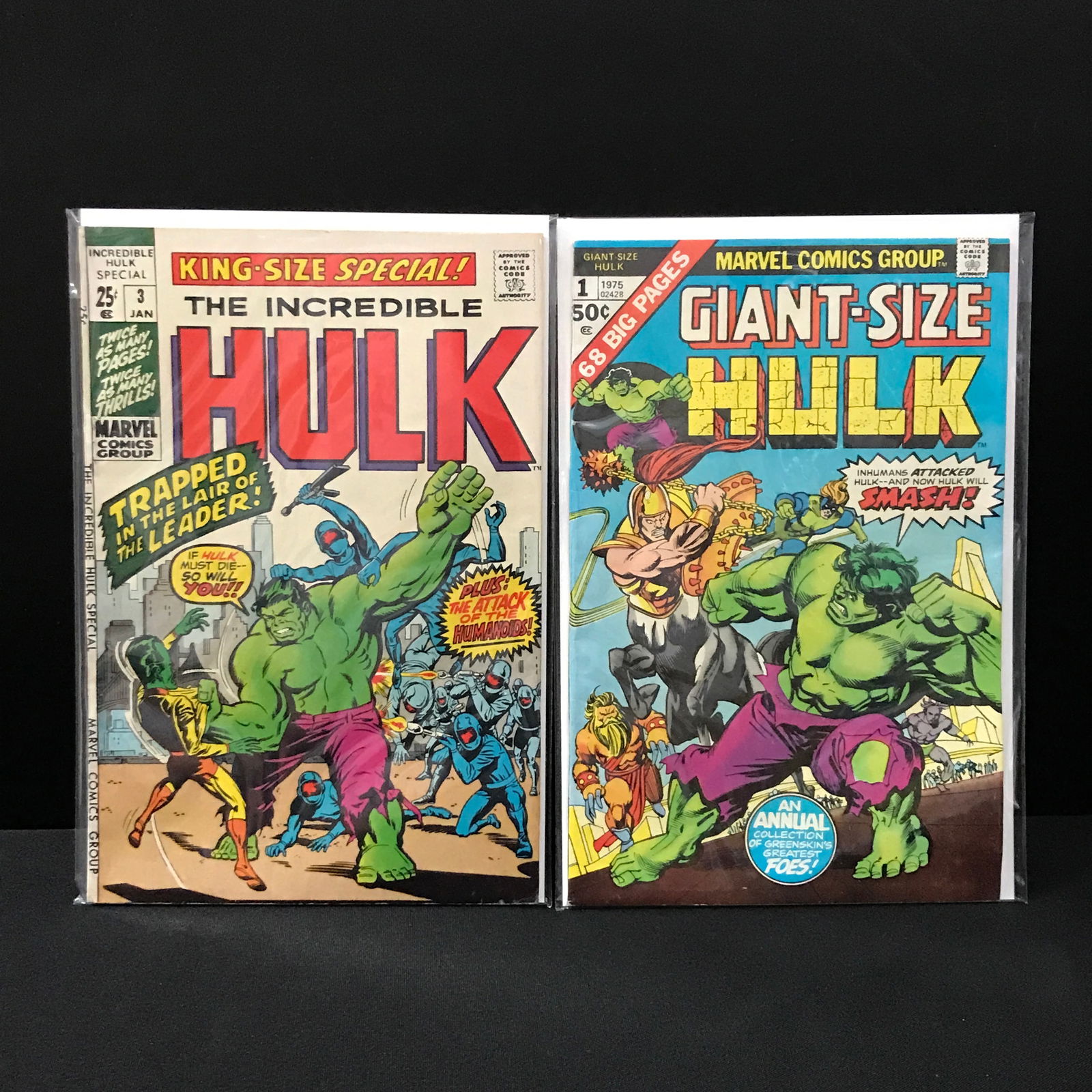 LOT OF 2 HULK COMICS GIANT AND KING SIZED - MARVEL (1 of 1)