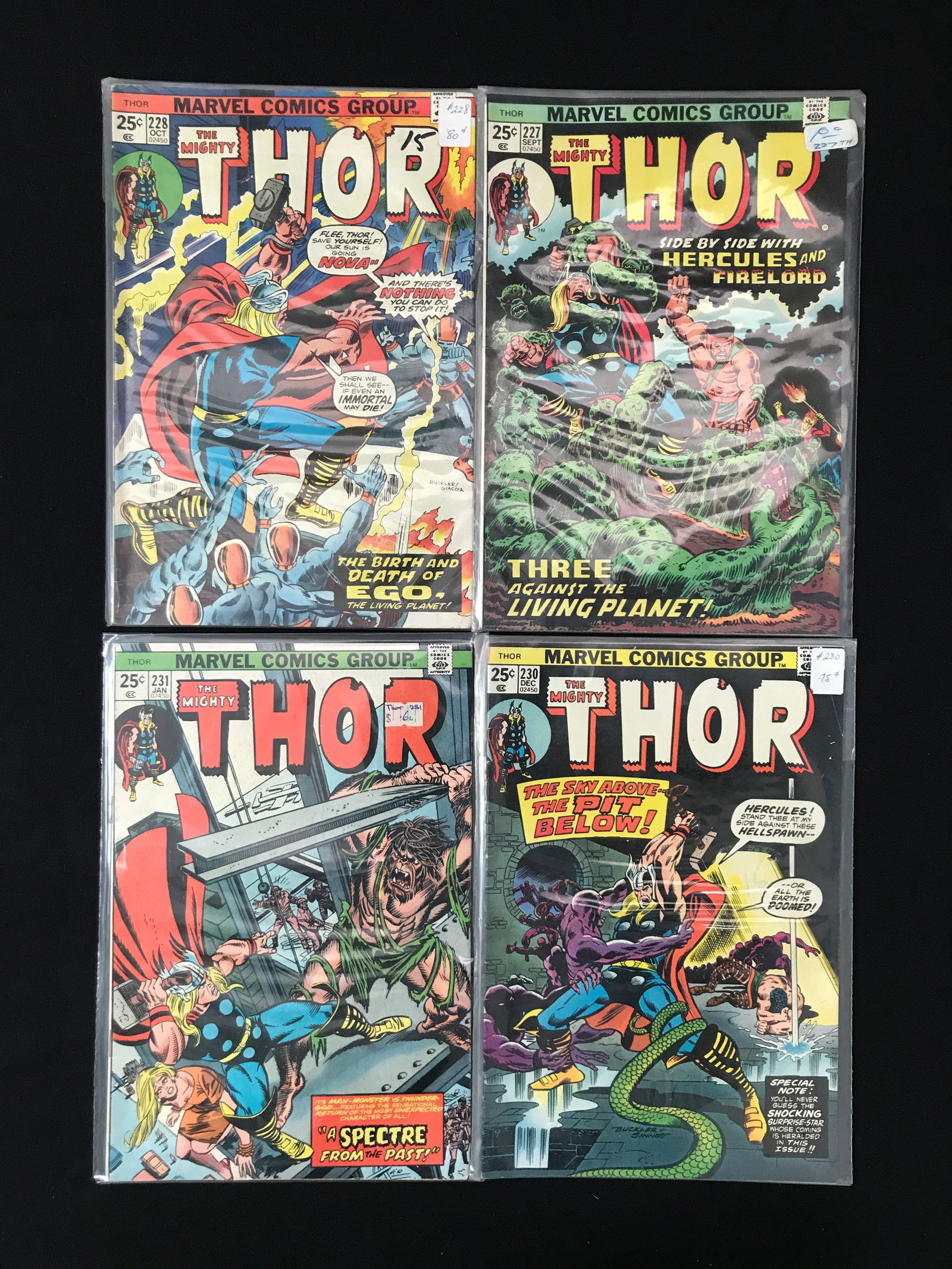 LOT OF 4 MIGHTY THOR COMICS - MARVEL (1 of 1)