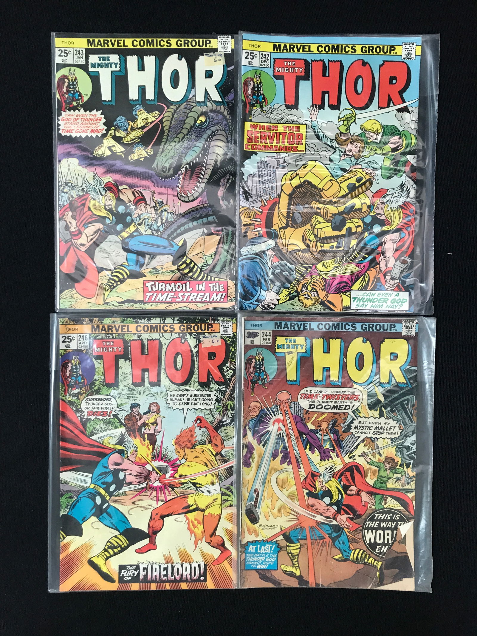LOT OF 4 MIGHTY THOR COMICS - MARVEL (1 of 1)