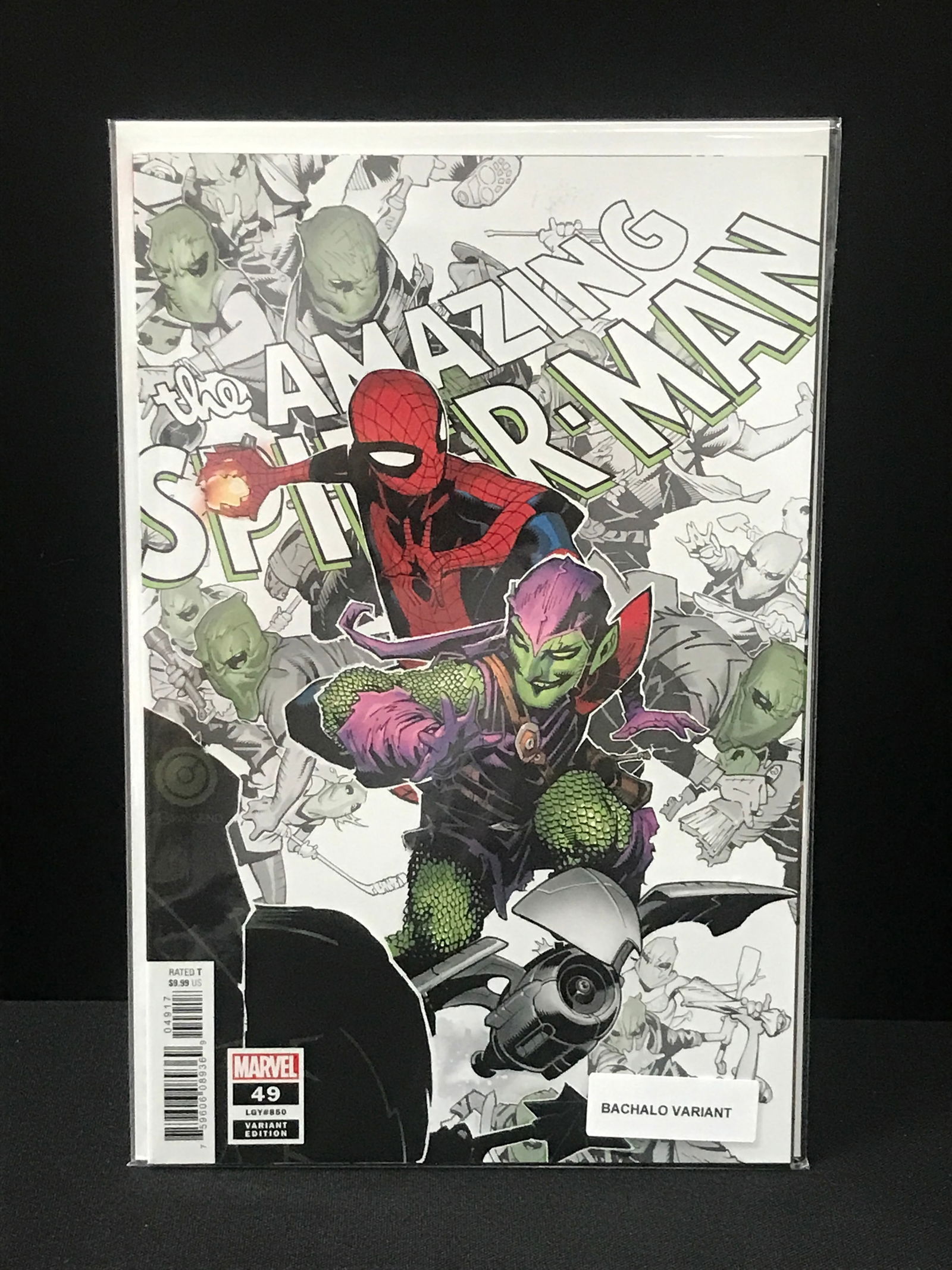 THE AMAZING SPIDERMAN #49 - BACHALO VARIANT - MARVEL COMICS (1 of 1)