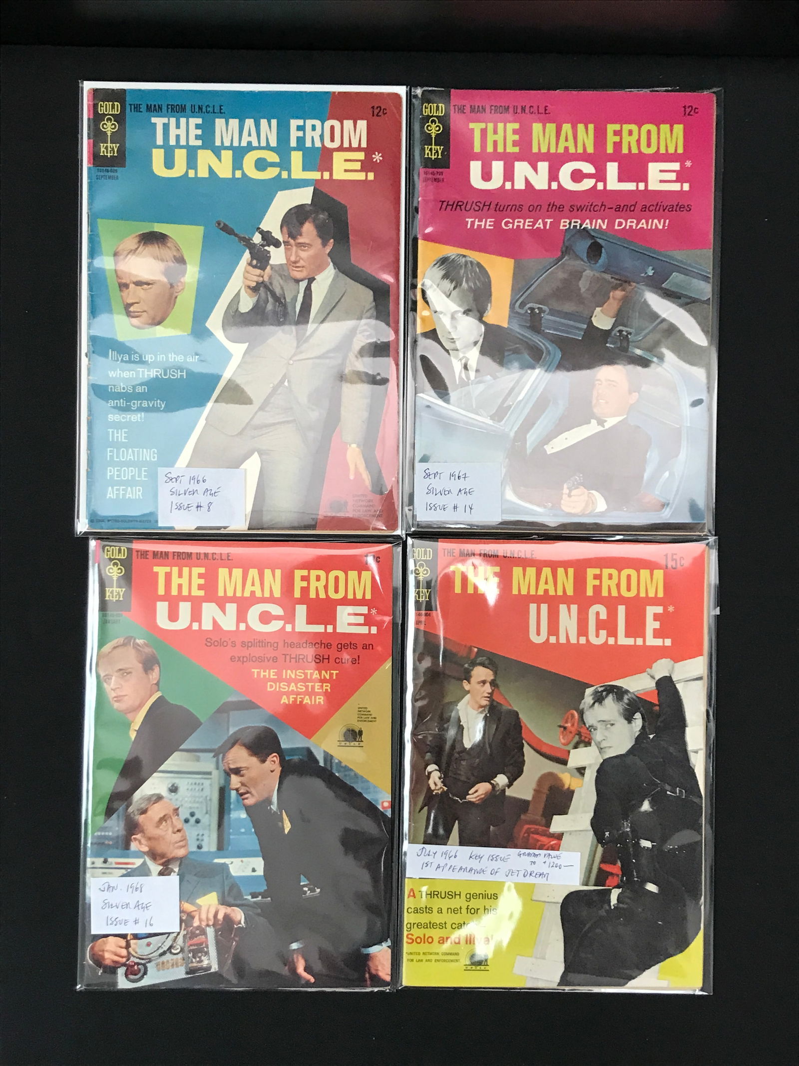 LOT OF 4 THE MAN FROM U.N.C.L.E COMICS (GOLD KEY COMICS): Prices are in Canadian dollars