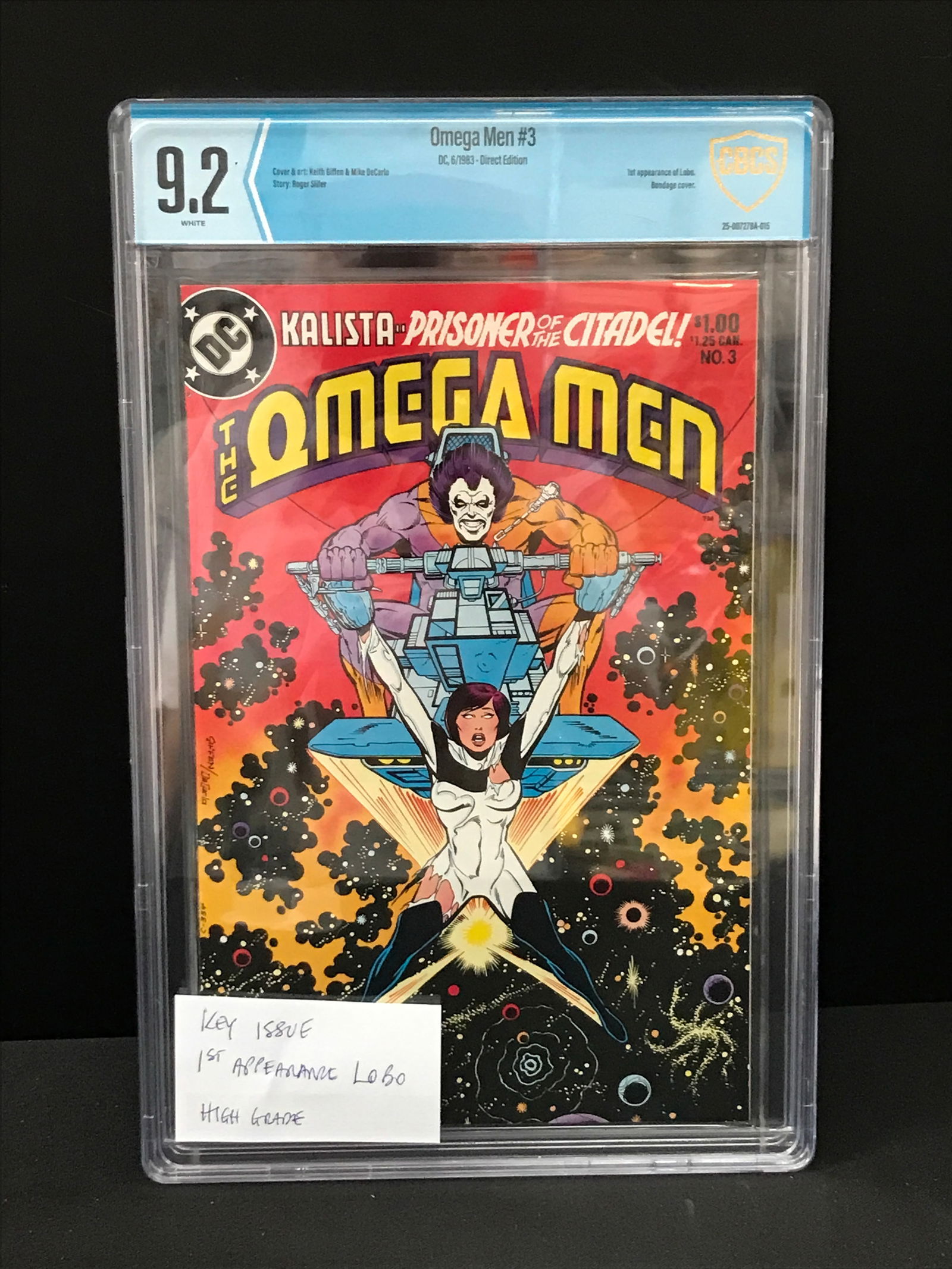 DC COMICS NO.3 THE OMEGA MEN CBCS GRADED 9.2 (1 of 1)