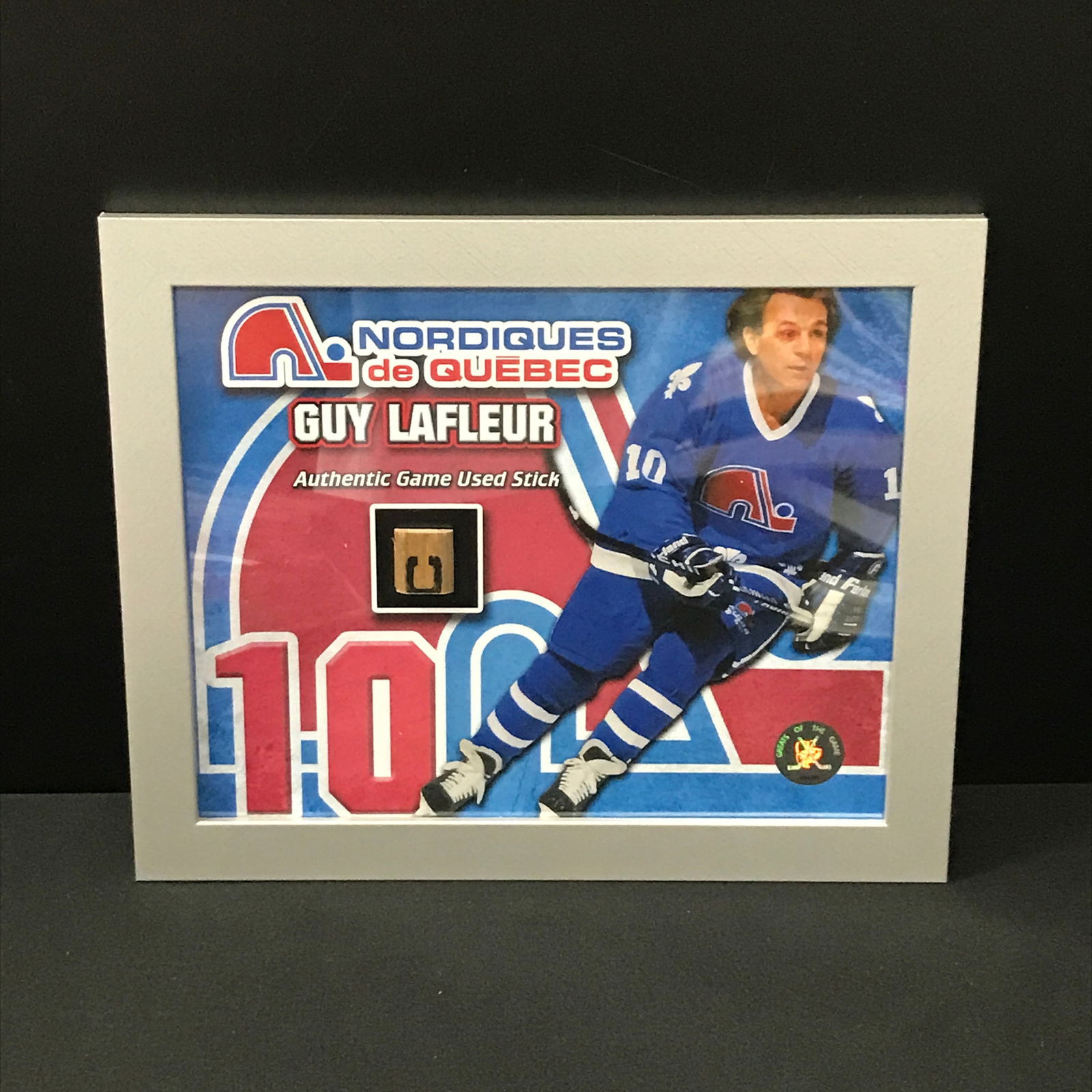GUY LAFLEUR AUTHENTIC GAME USED STICK DISPLAY WITH COA (1 of 2)