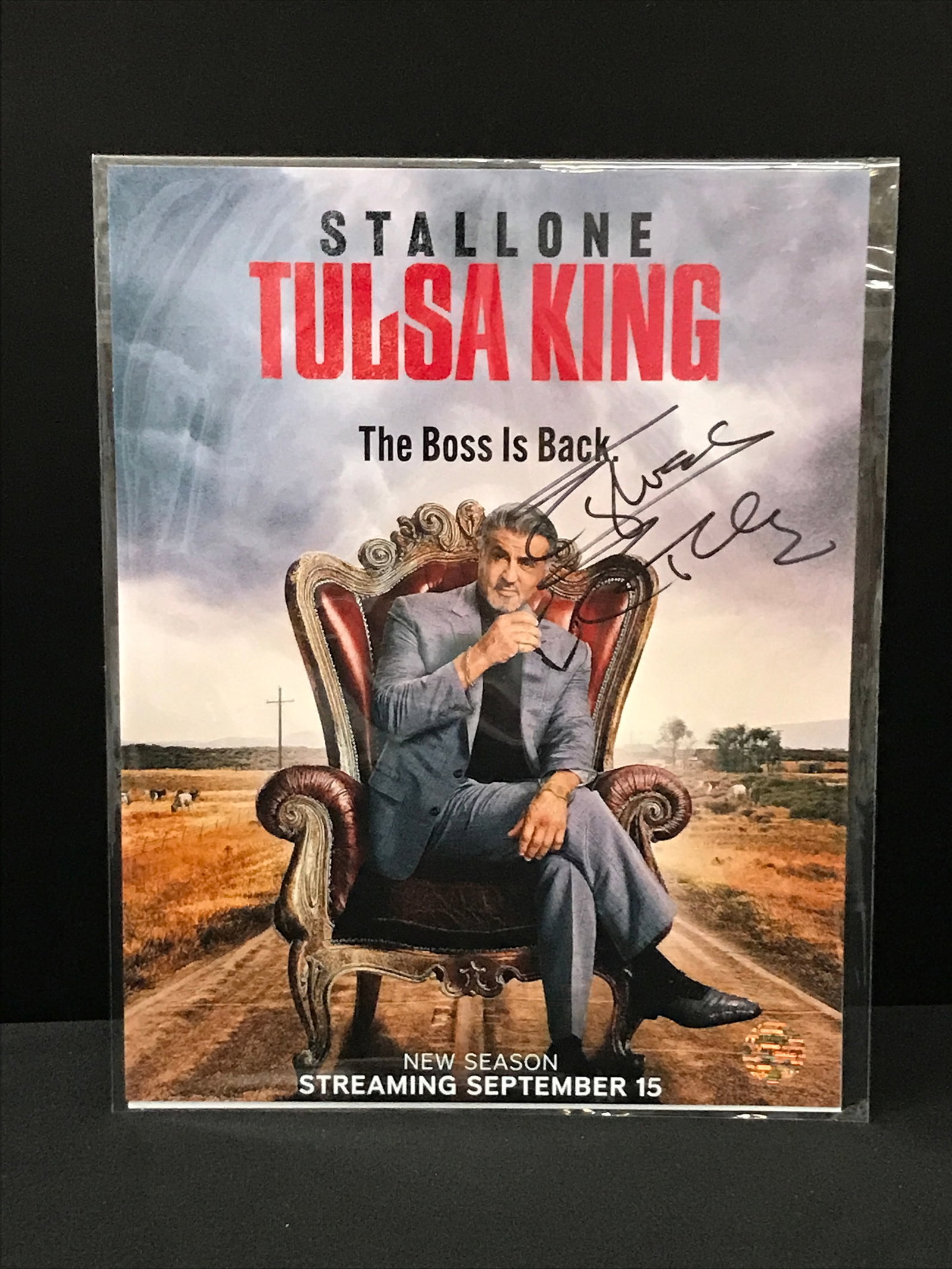 SYLVESTER STALLONE SIGNED TULSA KING 8X10 - ELITE AUTHENTICATION COA: Prices are in Canadian dollars
