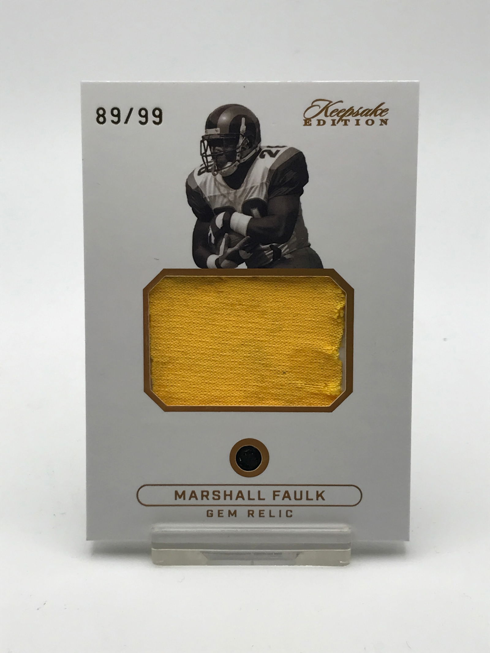 MARSHALL FAULK NO.299 KEEPSAKE EDITION BLACK DIAMOND PATCH RELIC 89/99 (1 of 2)