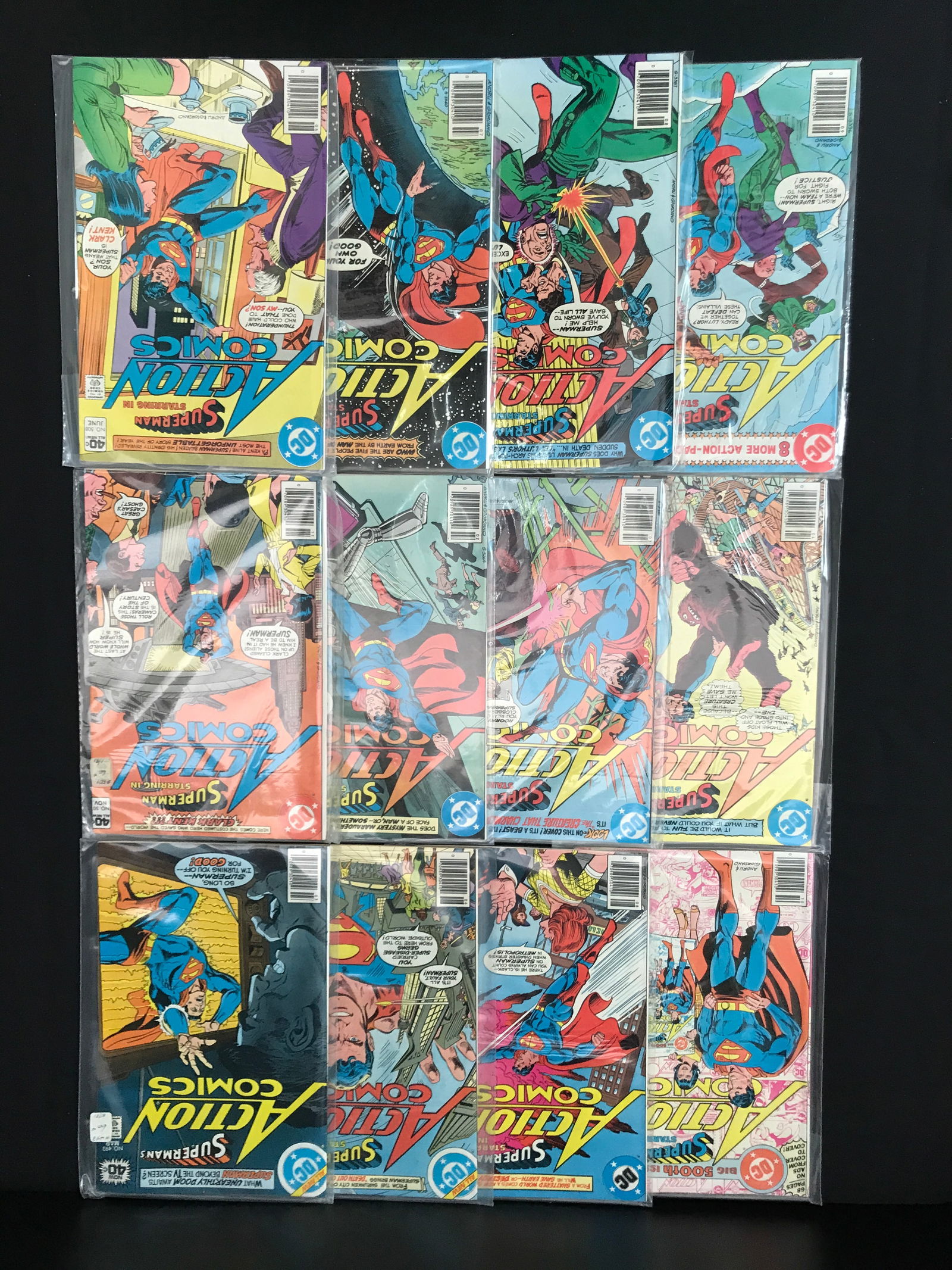 LOT OF 12 ACTION COMICS (DC COMICS) (1 of 1)