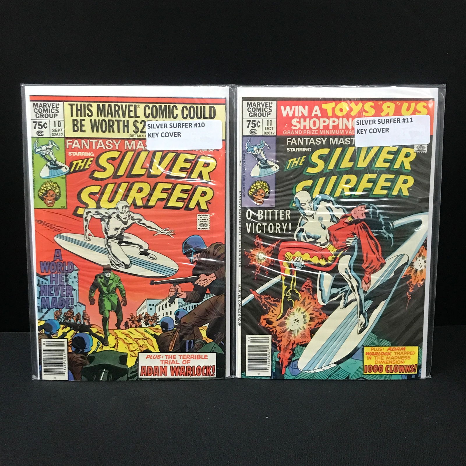 LOT OF 2 FANTASY MASTERPIECE COMICS #10 AND #11 - MARVEL COMICS (1 of 1)