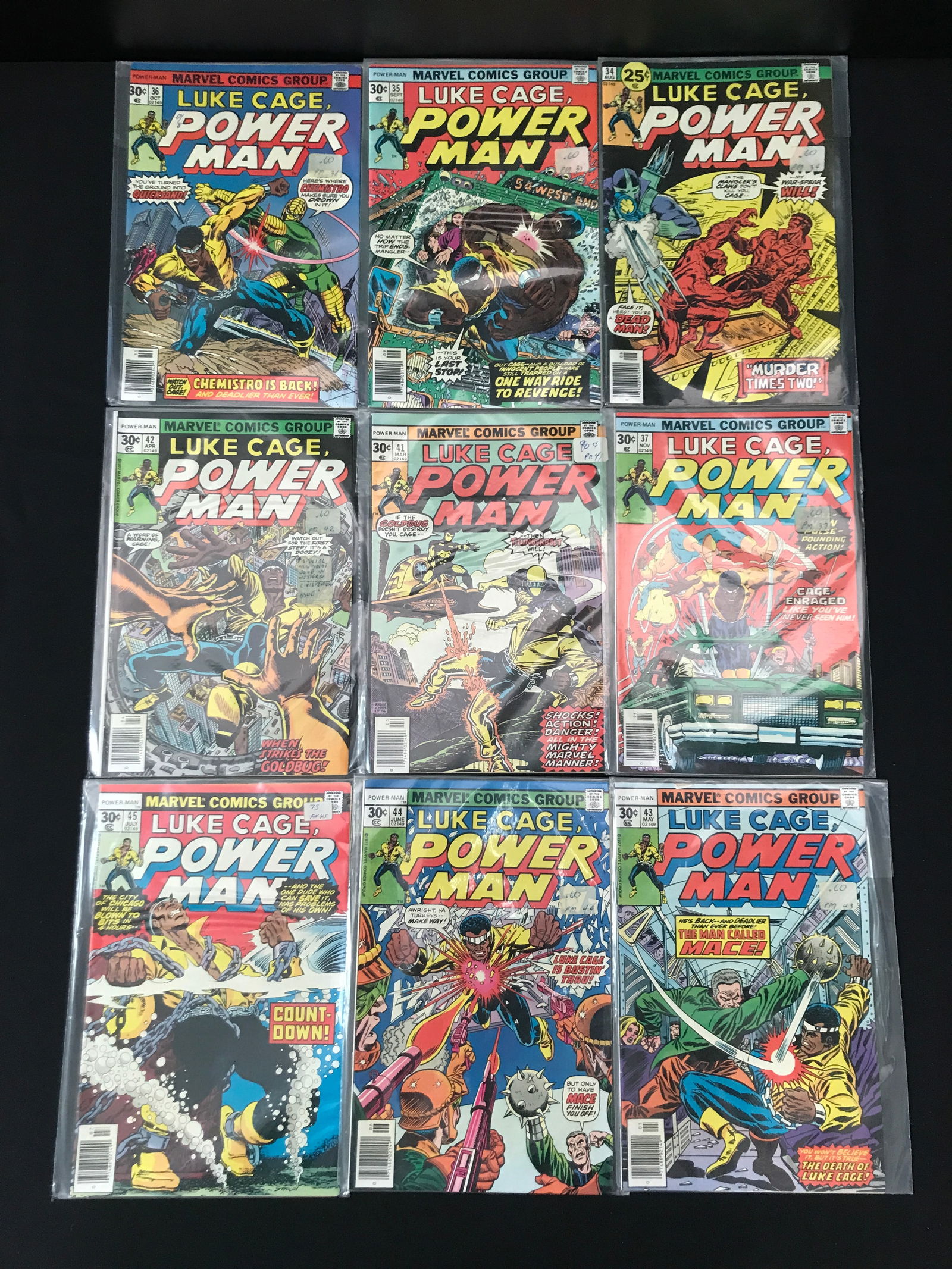 LOT OF 6 POWERMAN AND IRON FIST COMICS (MARVEL COMICS) (1 of 1)