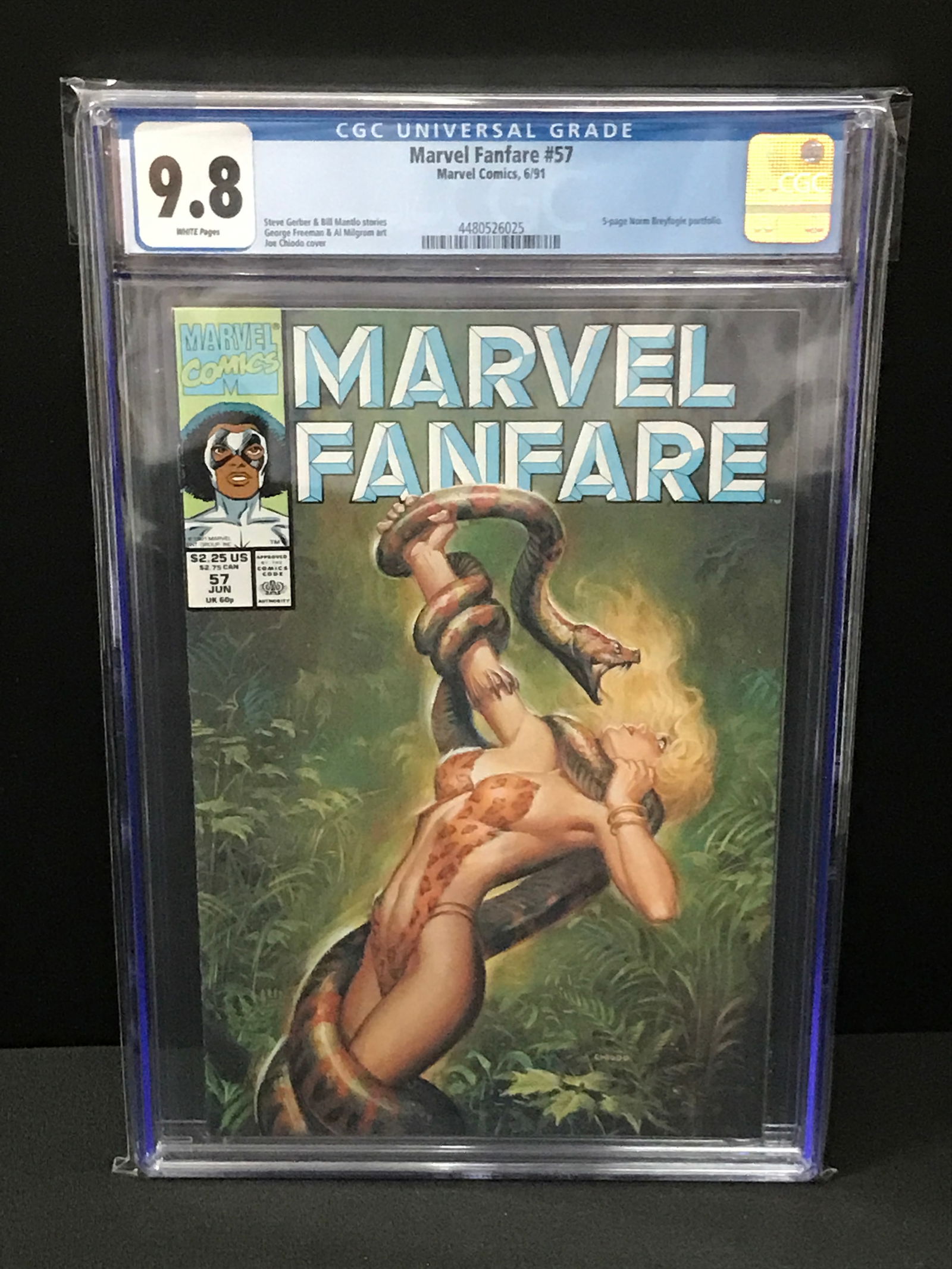 MARVEL COMICS NO.57 MARVEL FANFARE CGC GRADED 9.8 (1 of 1)