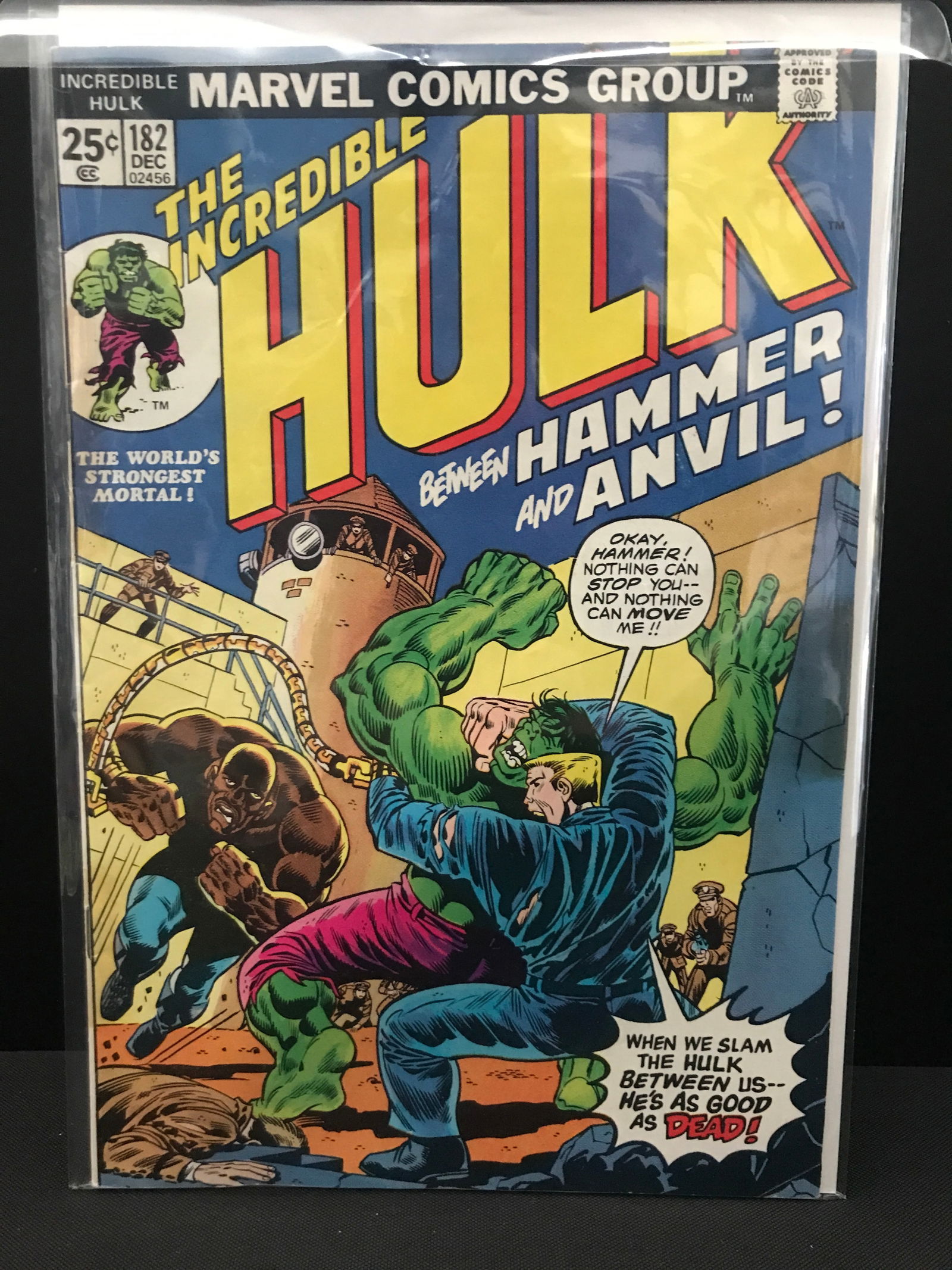 KEY ISSUE MARVEL COMICS NO.182 THE INCREDIBLE HULK (2ND APPEARANCE WOLVERINE) (1 of 1)