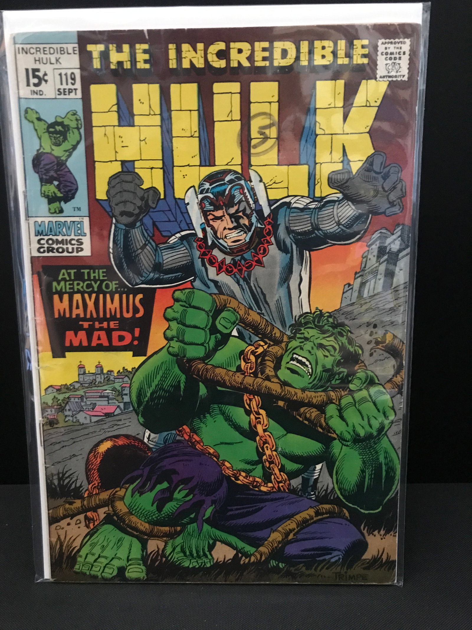 MARVEL COMICS NO.119 THE INCREDIBLE HULK: Prices are in Canadian dollars