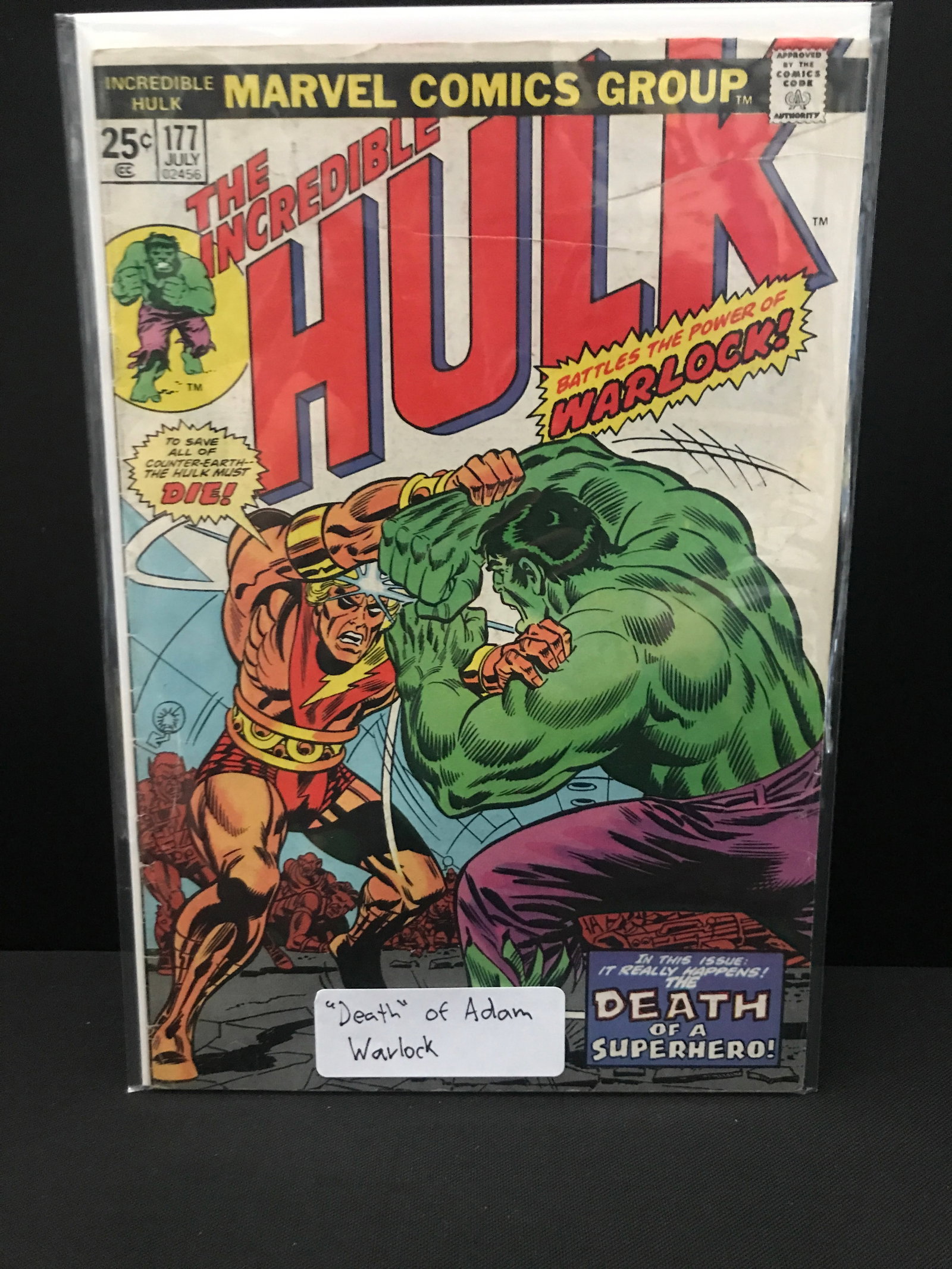 MARVEL COMICS NO.177 THE INCREDIBLE HULK: Prices are in Canadian dollars