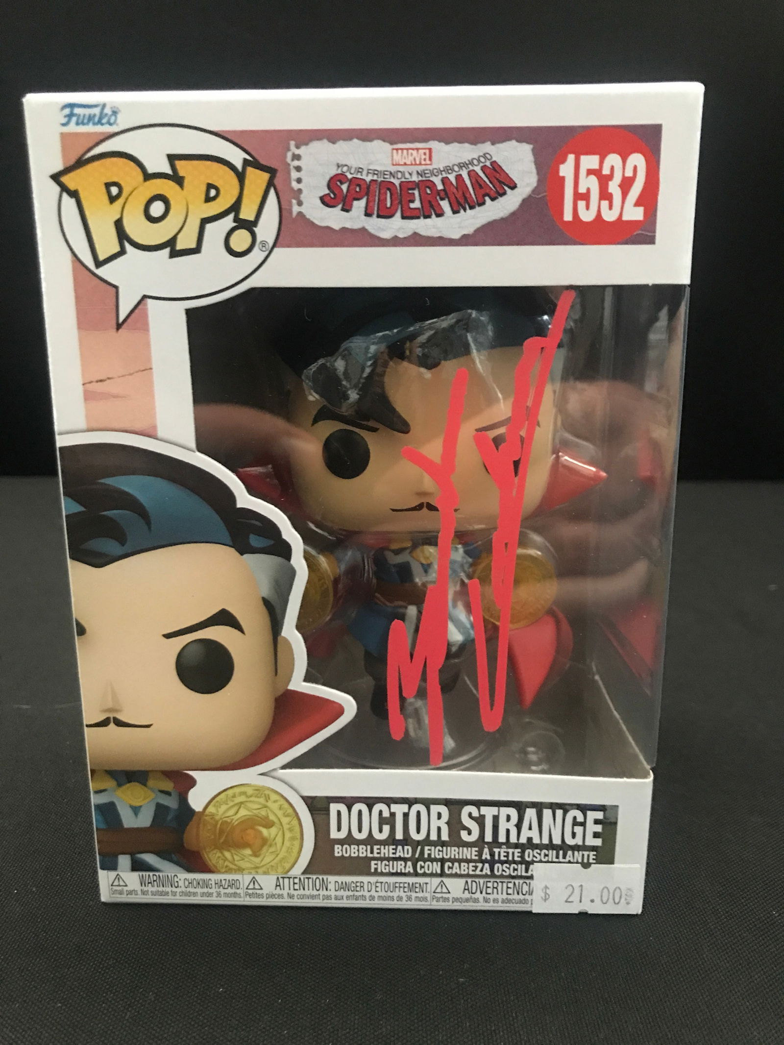 BENEDICT CUMBERBATCH SIGNED DOCTOR STRANGE FUNKO POP - KB COA (1 of 1)