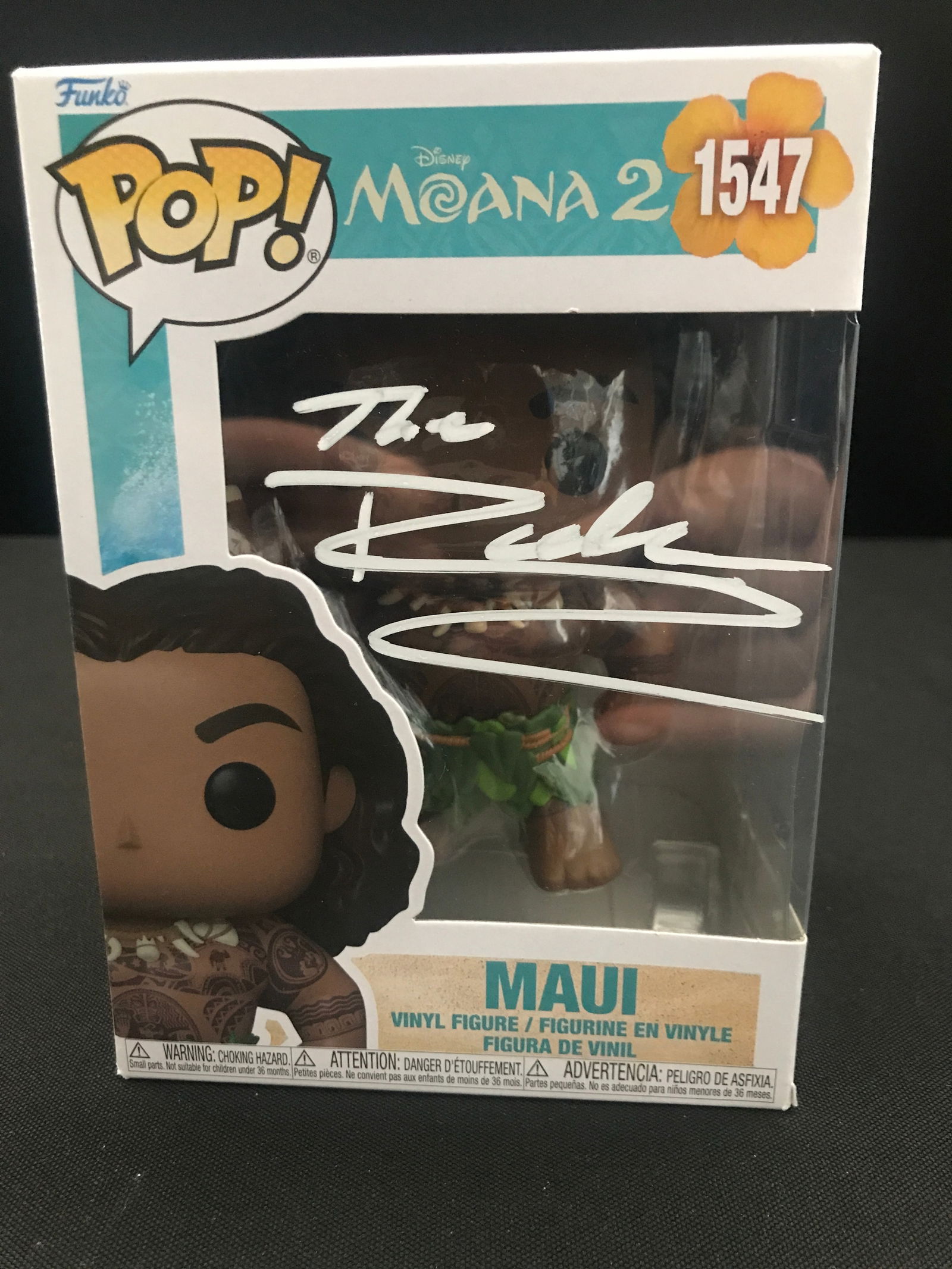 DWAYNE JOHNSON SIGNED MAUI FUNKO POP - KB COA (1 of 1)