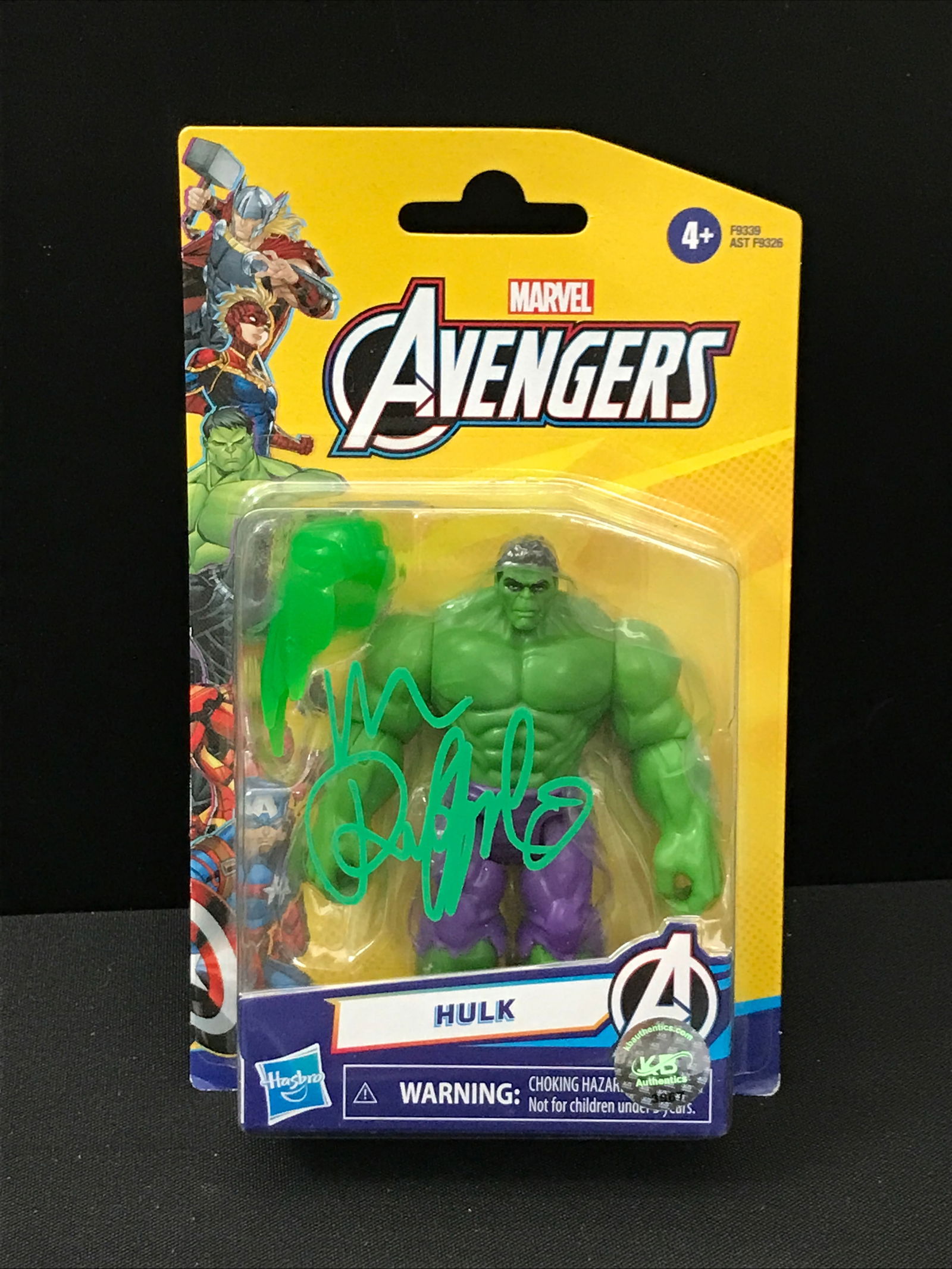 MARK RUFFALO SIGNED HULK ACTION FIGURE - KB COA (1 of 1)