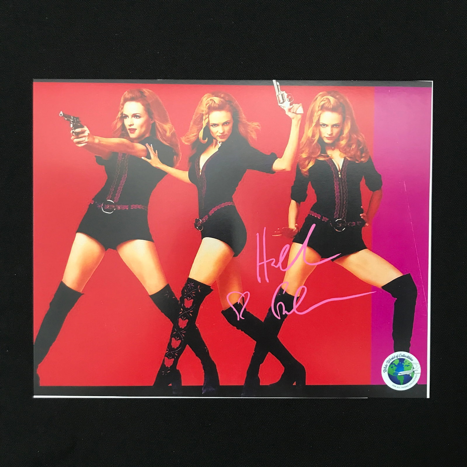 HEATHER GRAHAM SIGNED AUSTIN POWERS 8X10 - WWOC COA: Prices are in Canadian dollars