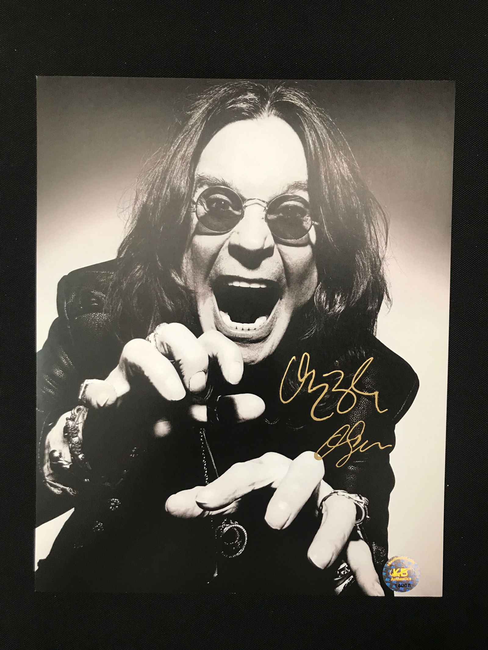 OZZY OSBOURNE SIGNED 8X10 - KB COA (1 of 1)