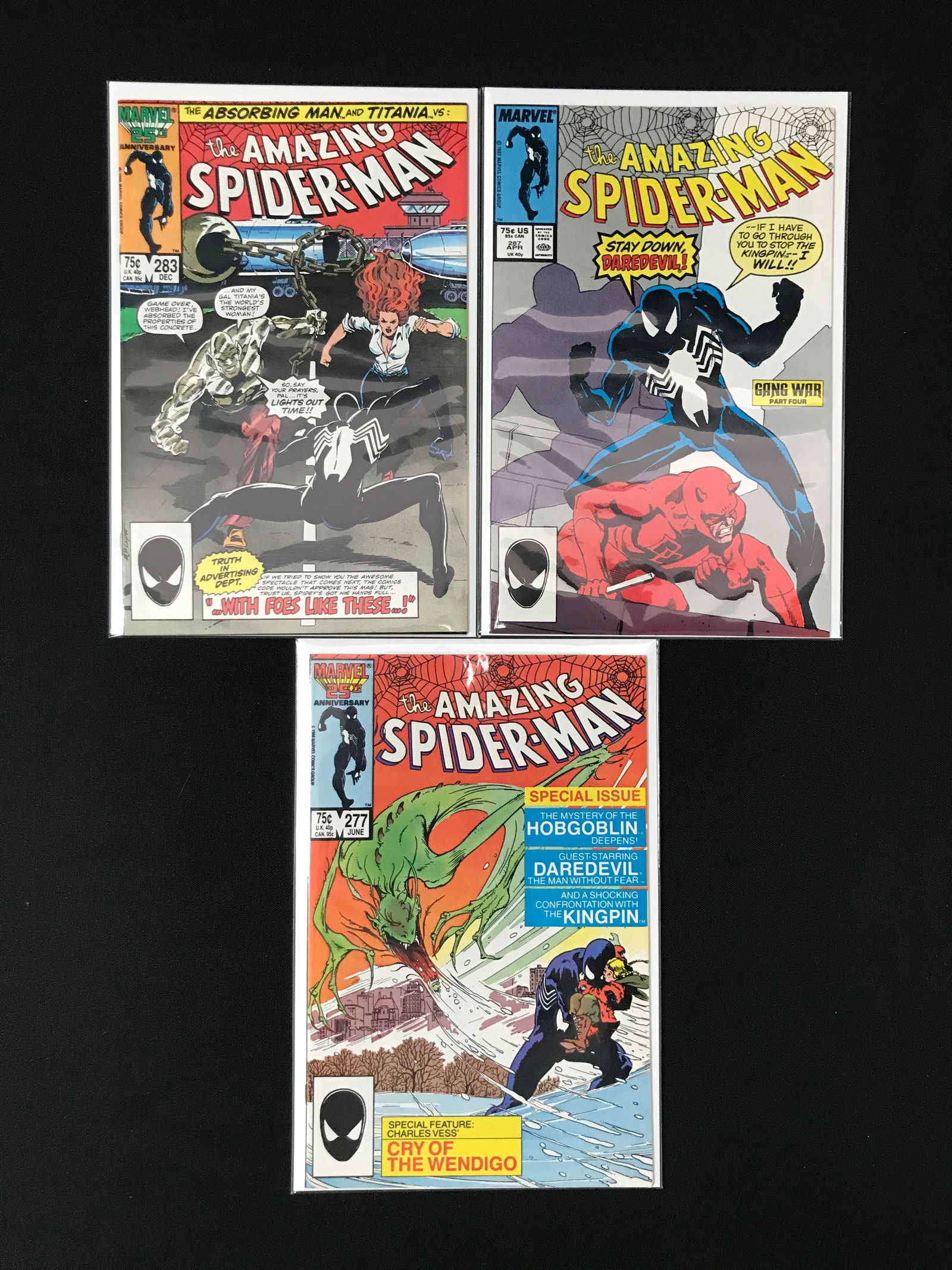 LOT OF 3 SPIDERMAN COMICS (MARVEL COMICS) (1 of 1)